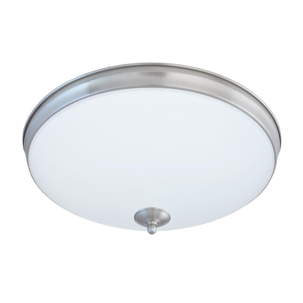 Good Earth Lighting FL1059-NK3-15LF0-G Legacy 1 -Light 15-in Satin Nickel Integrated LED Flush Mount Light
