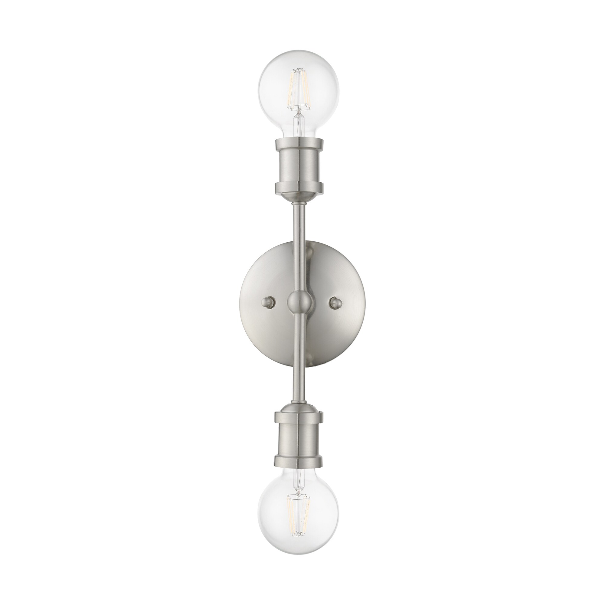 Lansdale Brushed Nickel 12" Contemporary Vanity Light
