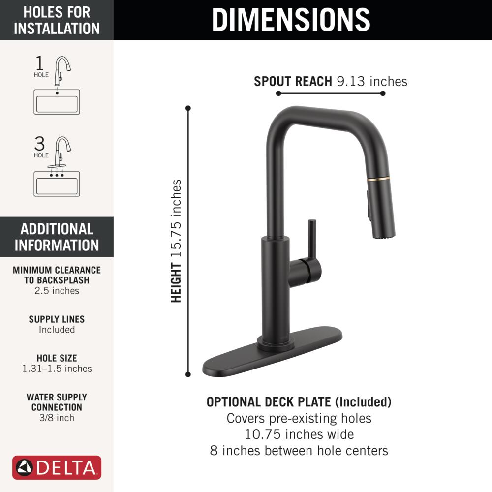 Delta 19868LF-GZ Kitchen-Faucets - View #3