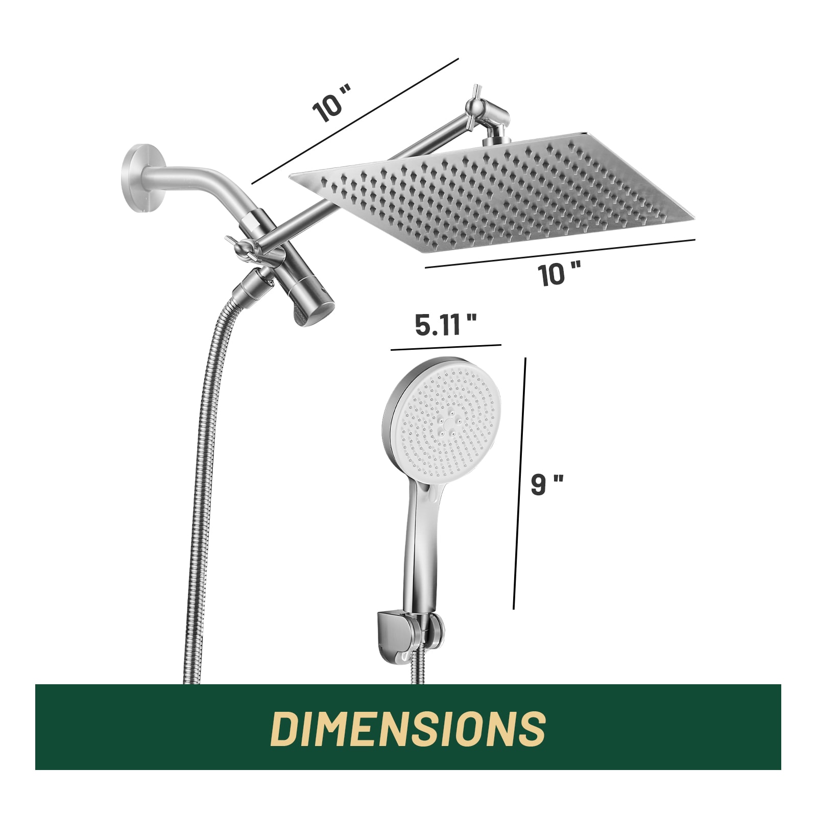 Cobbe LSSHK0510N Fixed-Showerhead - View #7