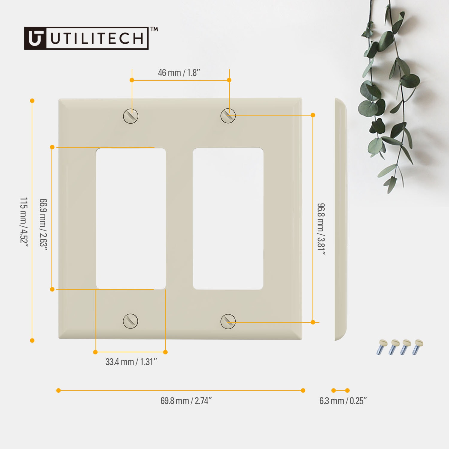 Utilitech 3032-LA10 Electrical-Wall-Plates - View #3