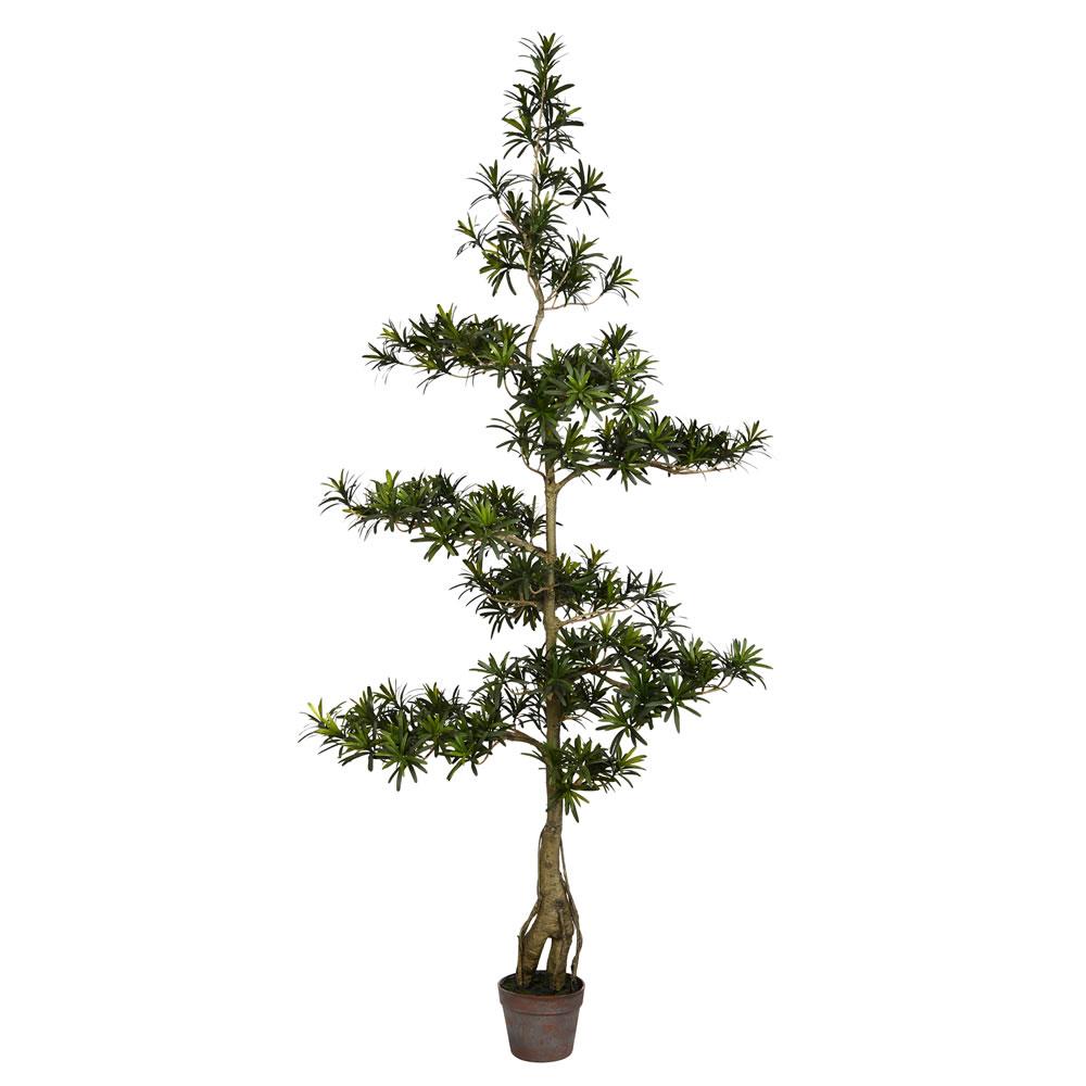 Vickerman TB180872 72-in Green Indoor Silk Artificial Tree