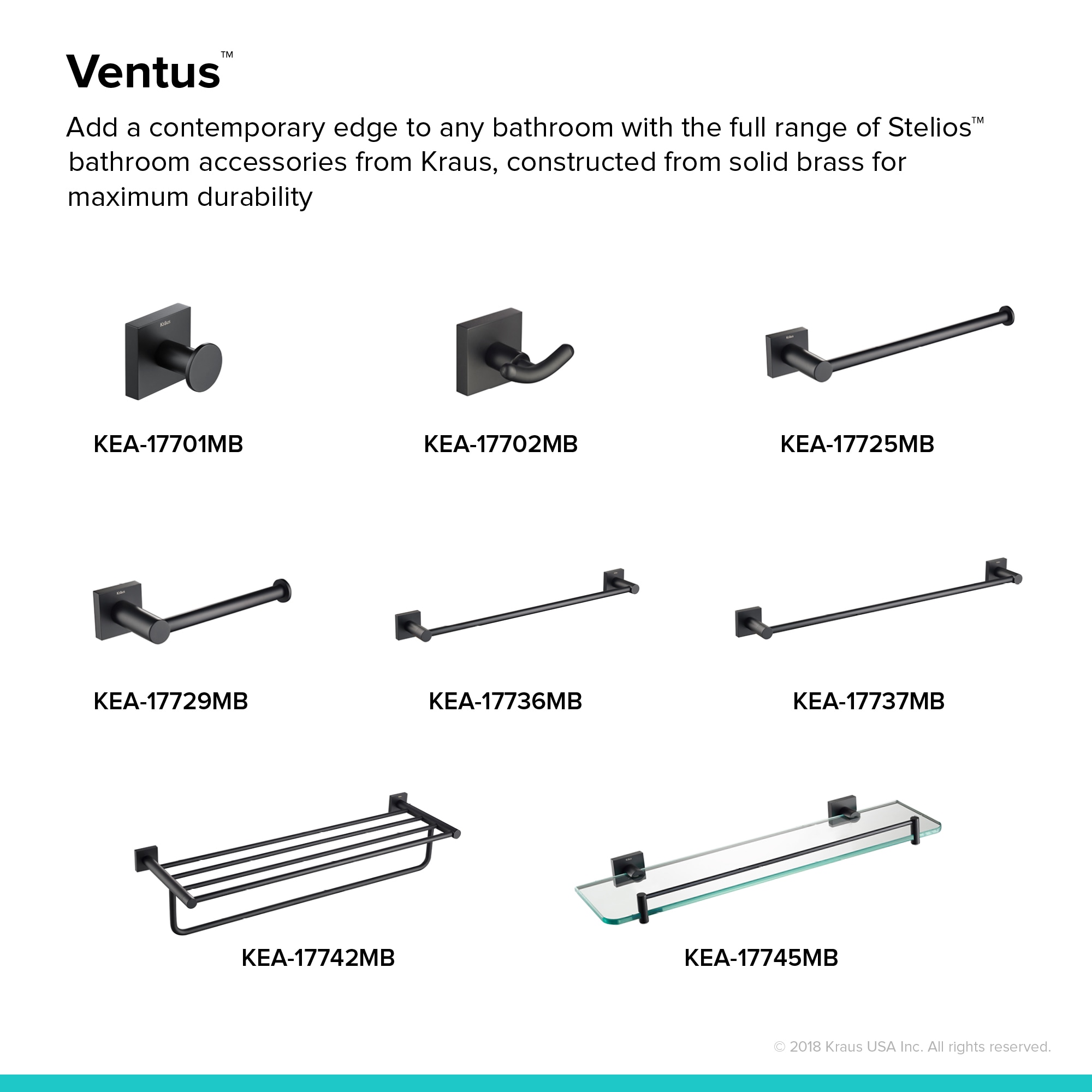 Kraus KEA-17745MB Bathroom-Shelves - View #5