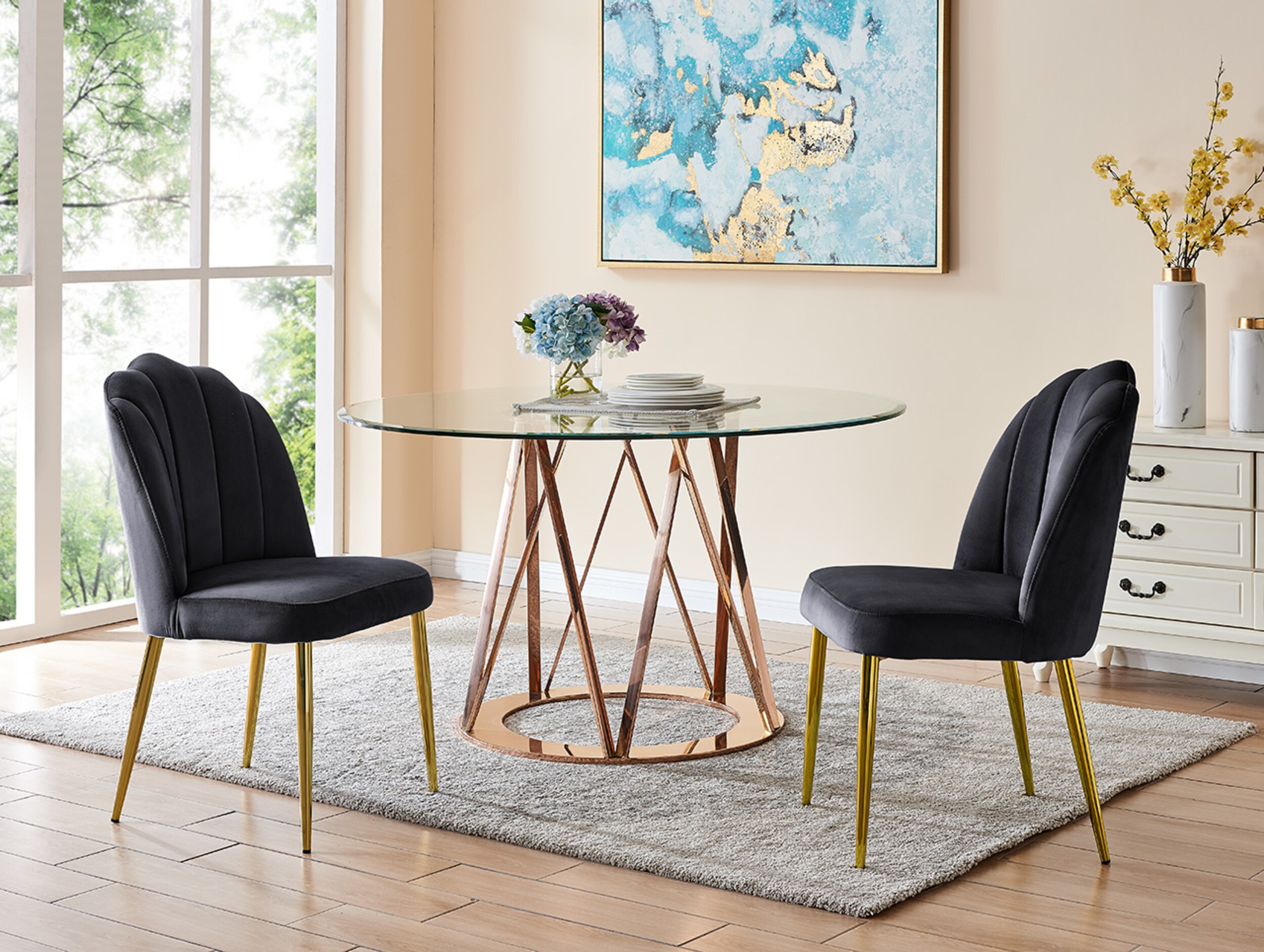 Chic Home Design FDC9585-LW Dining-Chairs - View #2