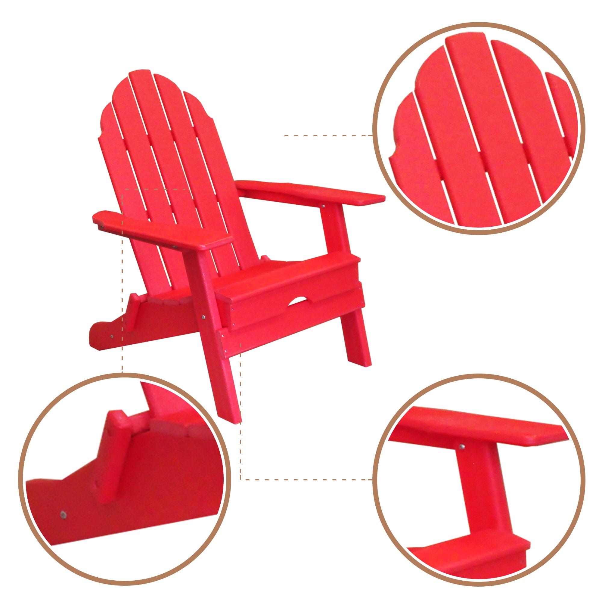 ResinTeak HGRT-FLDG-ADI-RED Patio-Chairs - View #4