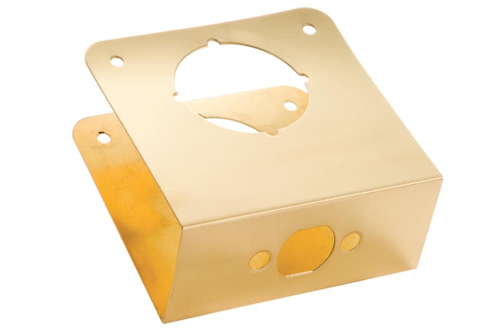 Blue Hawk 2081-PB 3-1/2-in H Polished Door Reinforcer