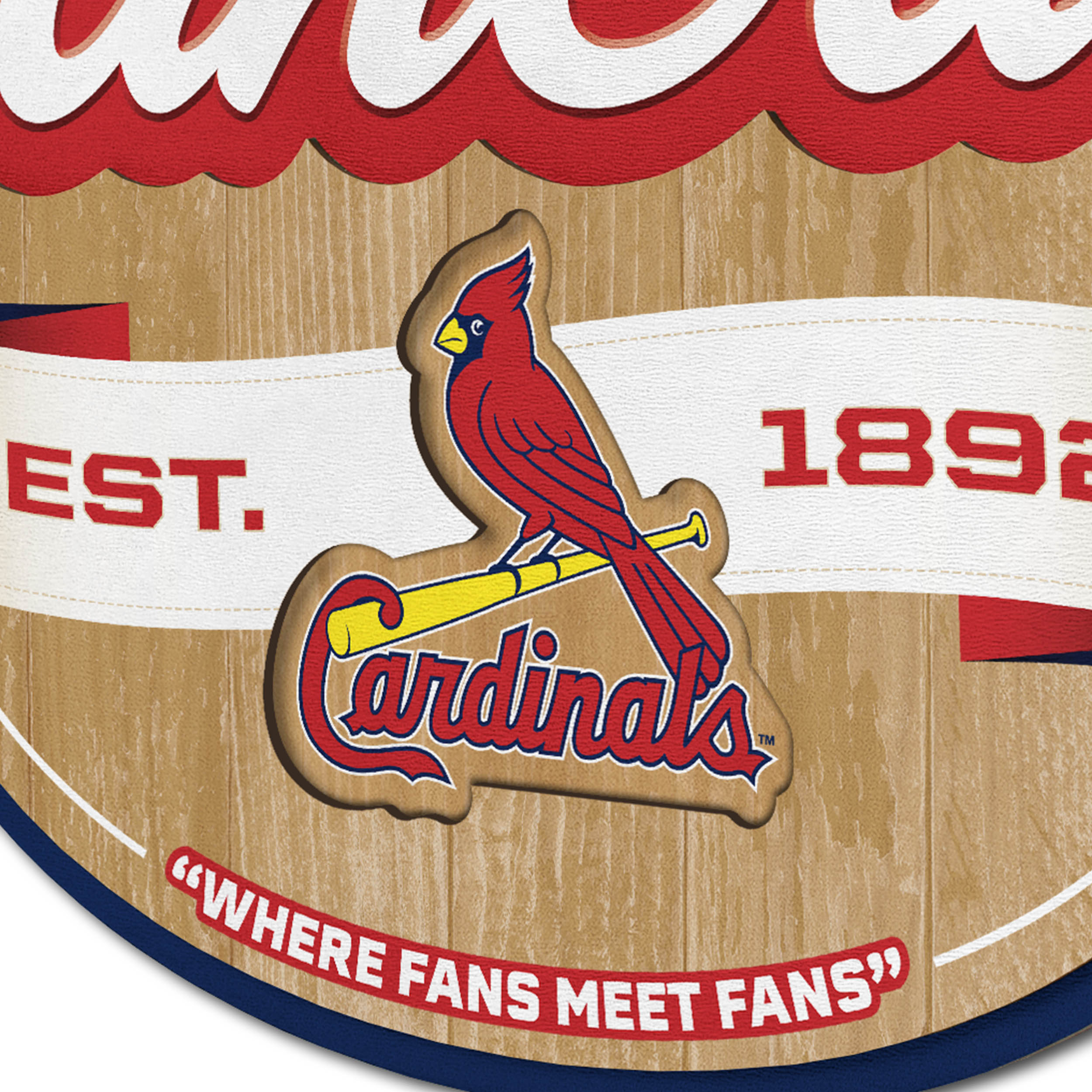 Imperial St Louis Cardinals Wrought Iron Wall Art