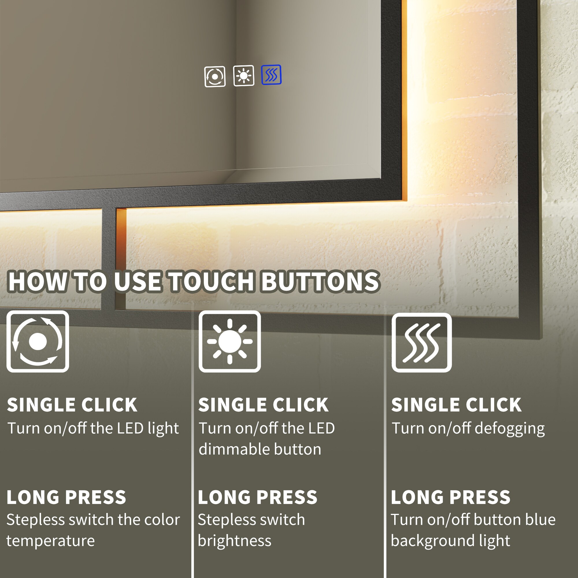 ExBrite EXBM3040V10MBX Framed-Bath-Mirrors - View #3