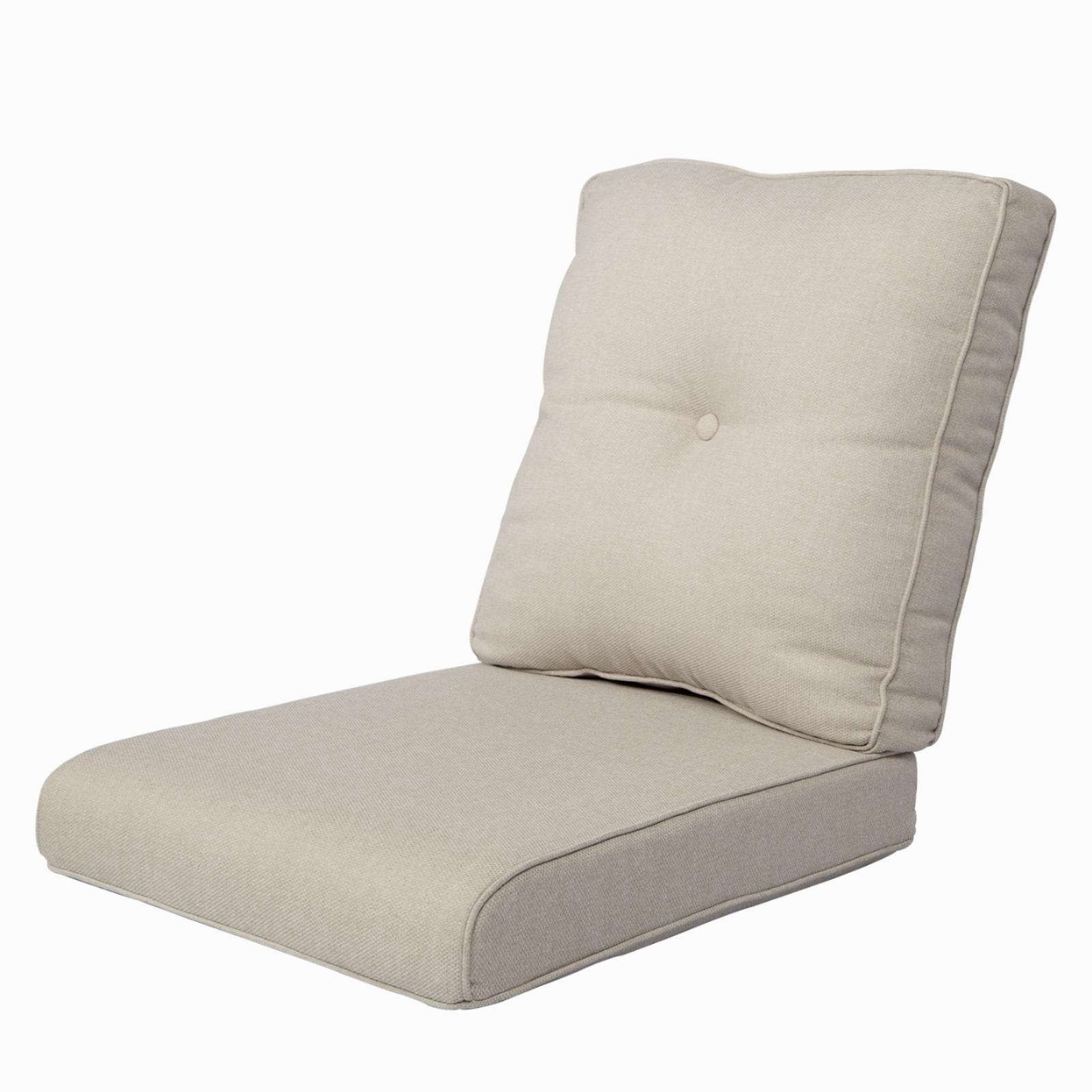  PAZBD006-2 24-in x 22-in 2 -Piece Beige Deep seat patio chair cushion