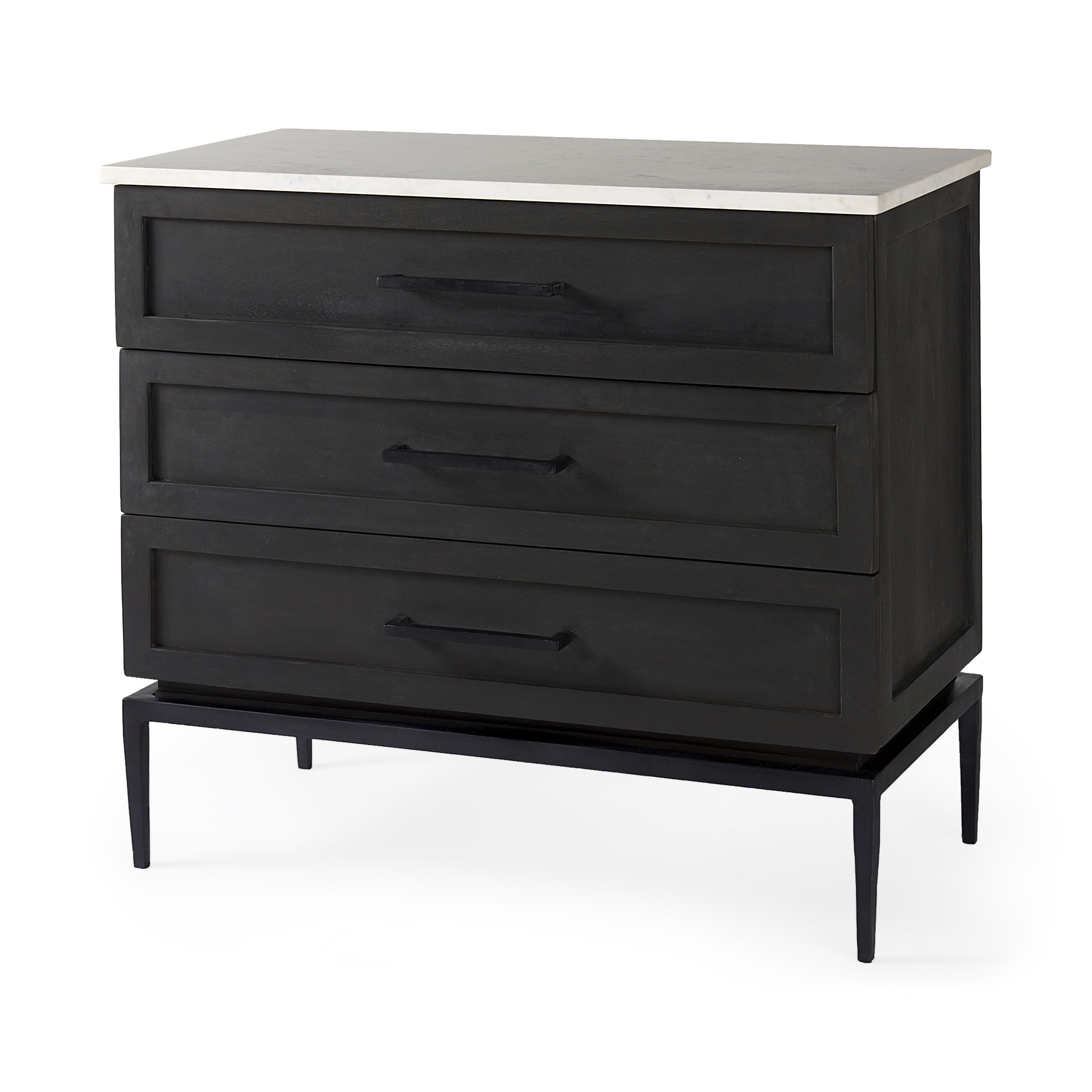 Mercana Black Coastal Wood Media Cabinet #69201-AB