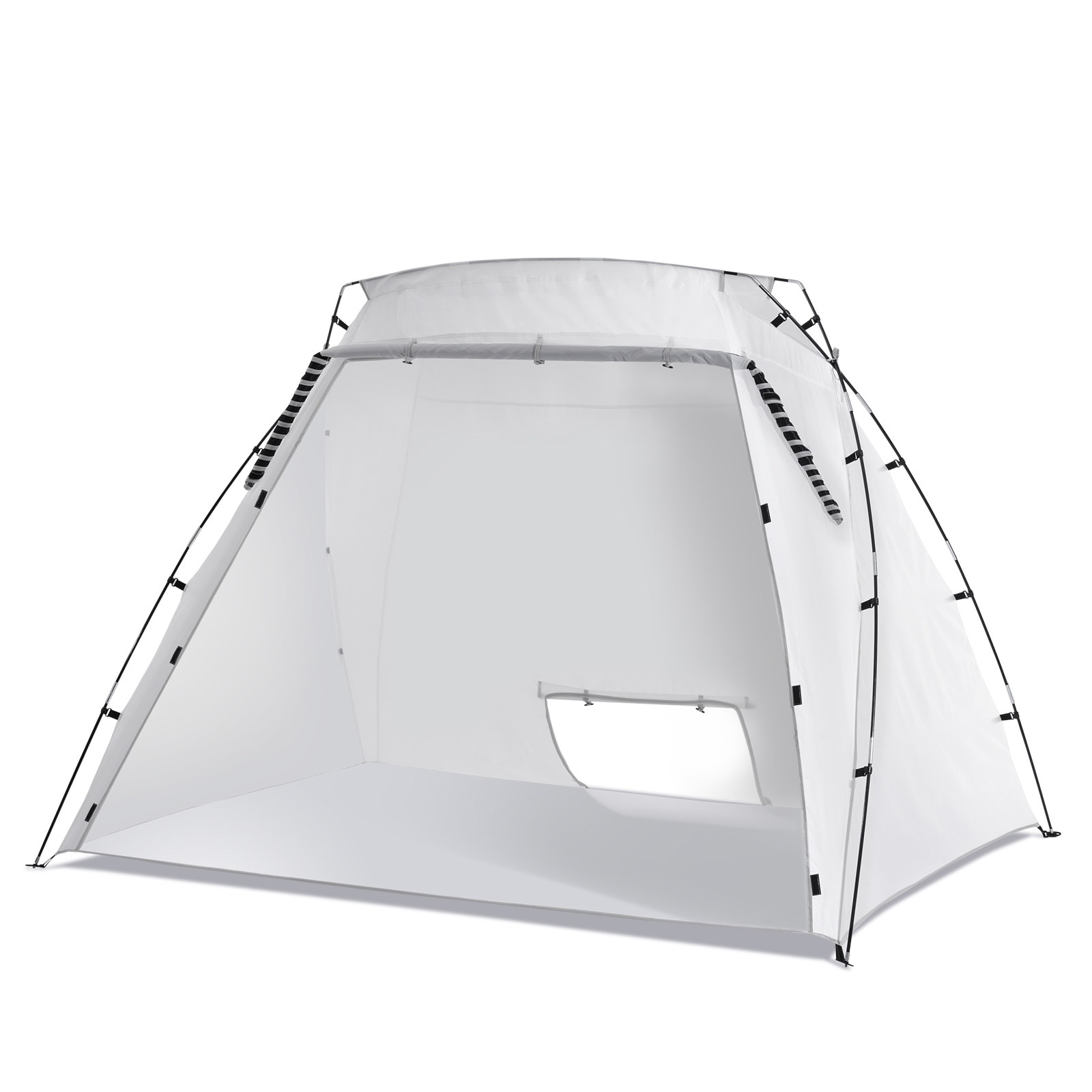 GIVIMO Portable Paint Booth 120-in x 84-in x 72-in Spray Paint Tent with Built-In Floor Mesh Screen and 15.7-in Air Vent for Furniture Refinishing