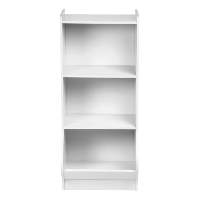 Iris Kids Book Case White 3 Compartment, 3 Shelf Bookcase White Room Essentials