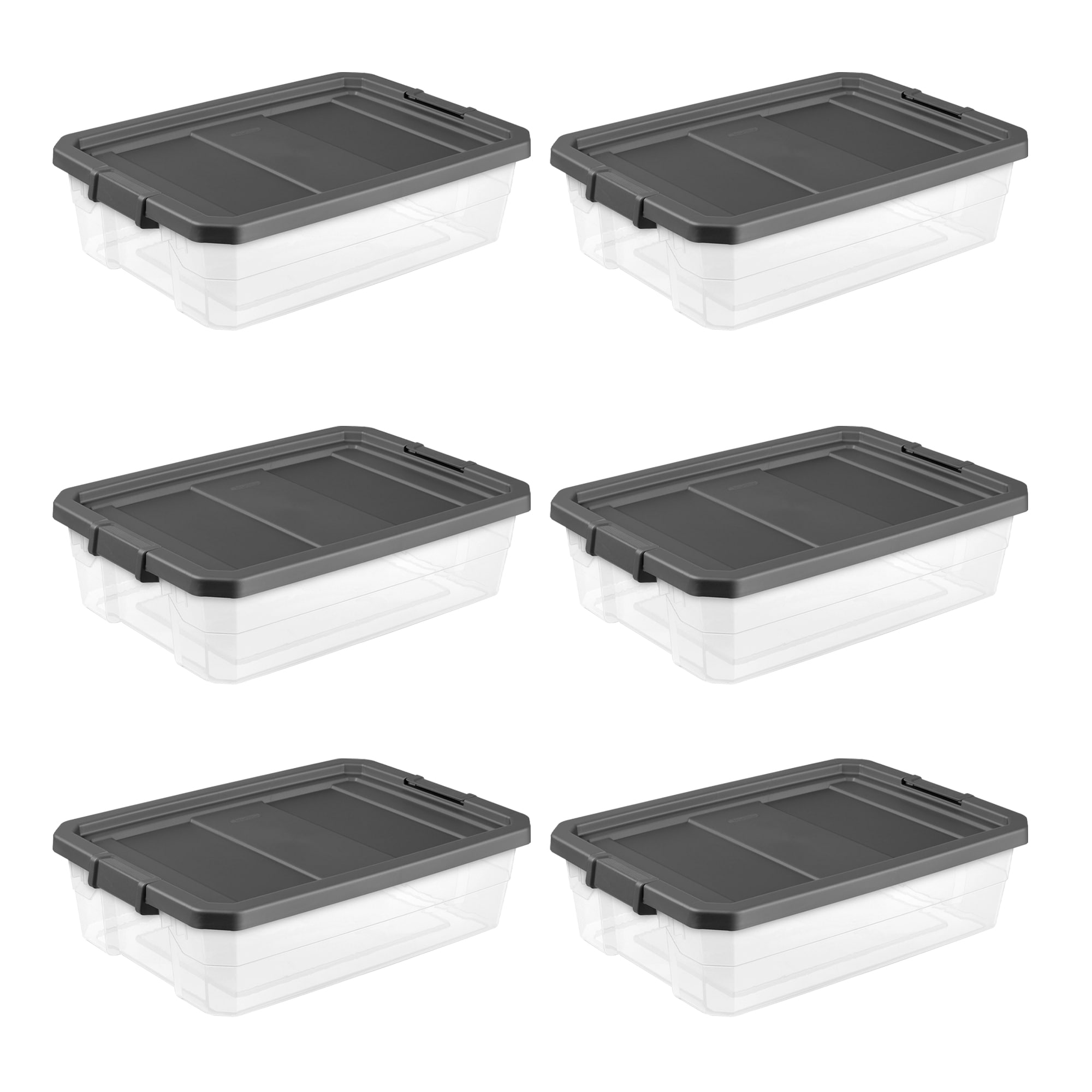 6 PACK Sterilite Plastic Storage Containers (Small) outlet