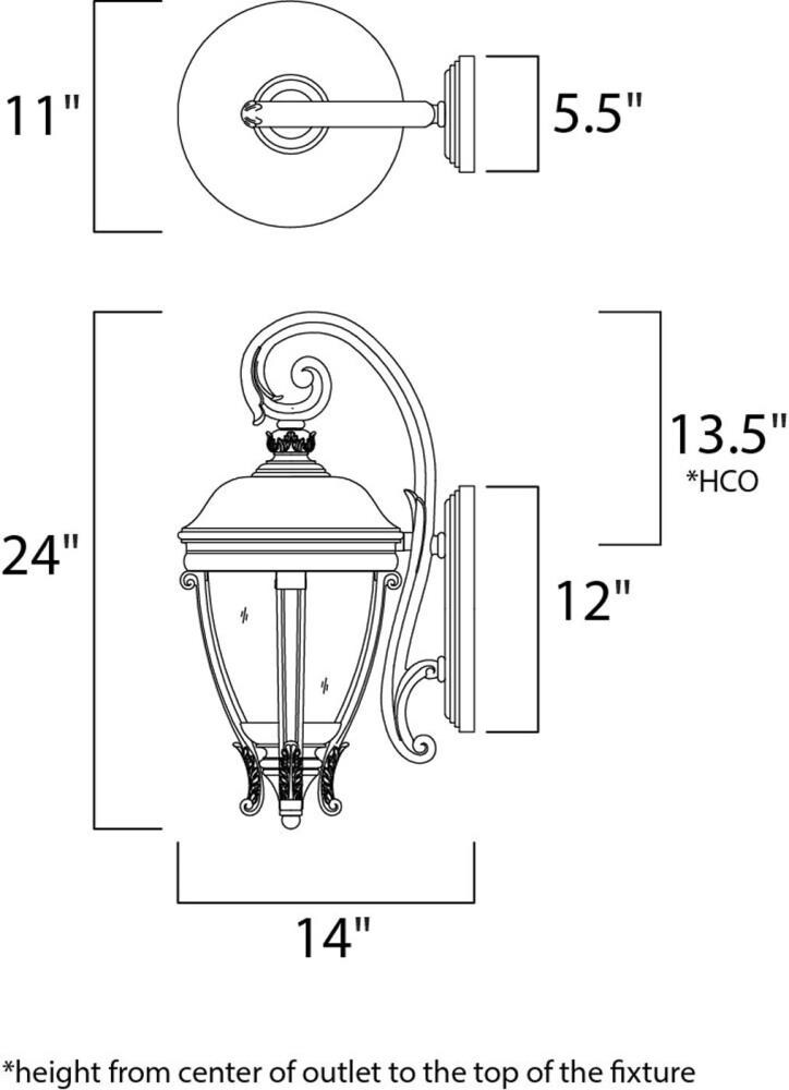 Maxim Lighting 41425WGGO Outdoor-Wall-Lighting - View #2