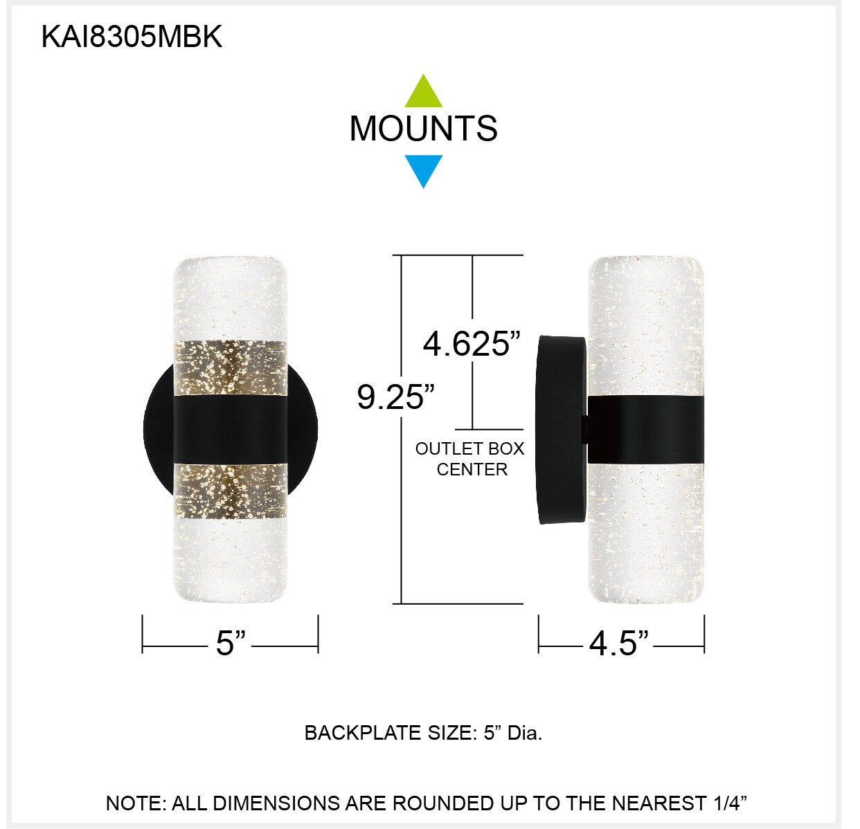 Quoizel KAI8305MBK Outdoor-Wall-Lighting - View #5