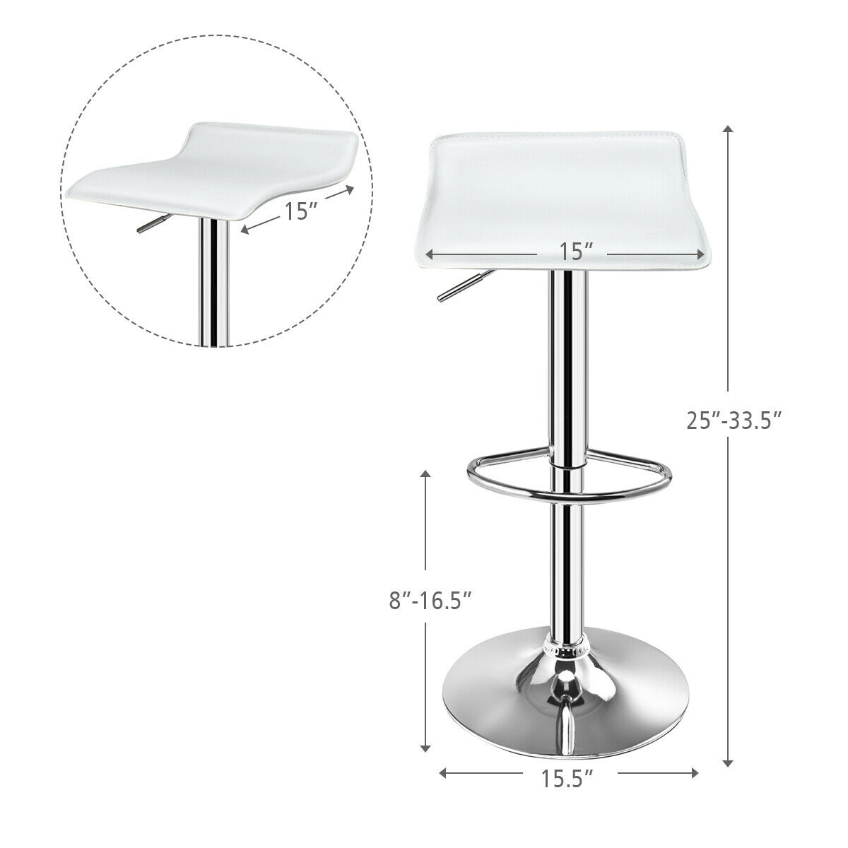 Sumyeg WF-HW66518WH-LA stools - View #7