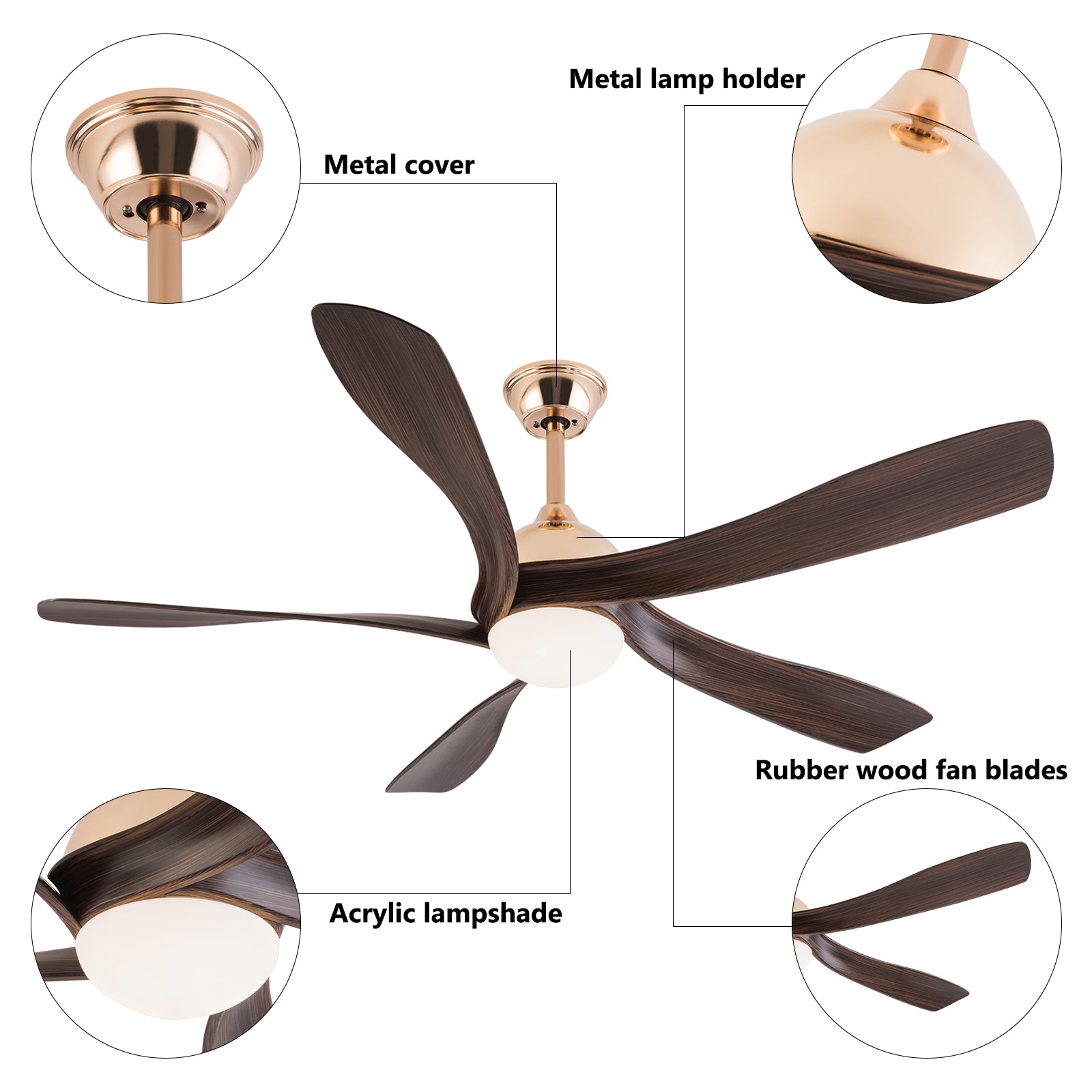 Oukaning JZUCOD-01120099 Ceiling-Fans - View #5