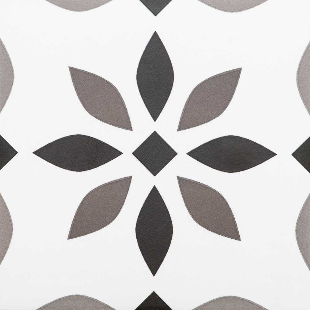 The Tile Life Sample- Snowflakes Gris 9-in X 9-in Matte Porcelain 