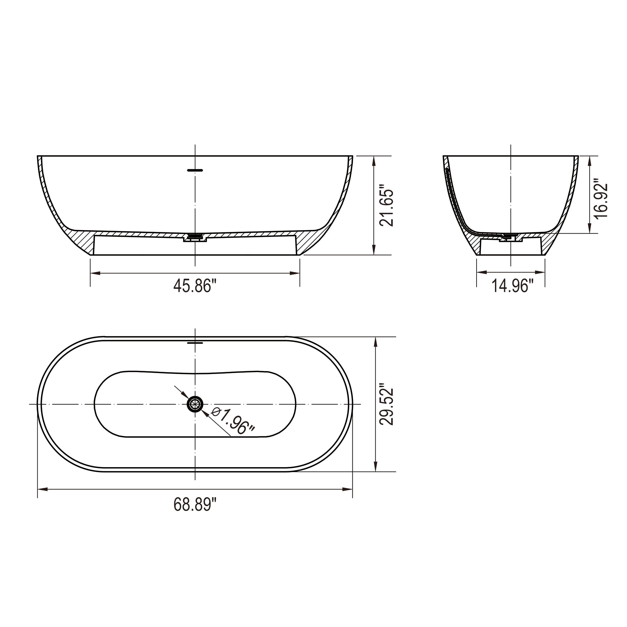 Tahanbath MT2-3P160637 bathtubs - View #10