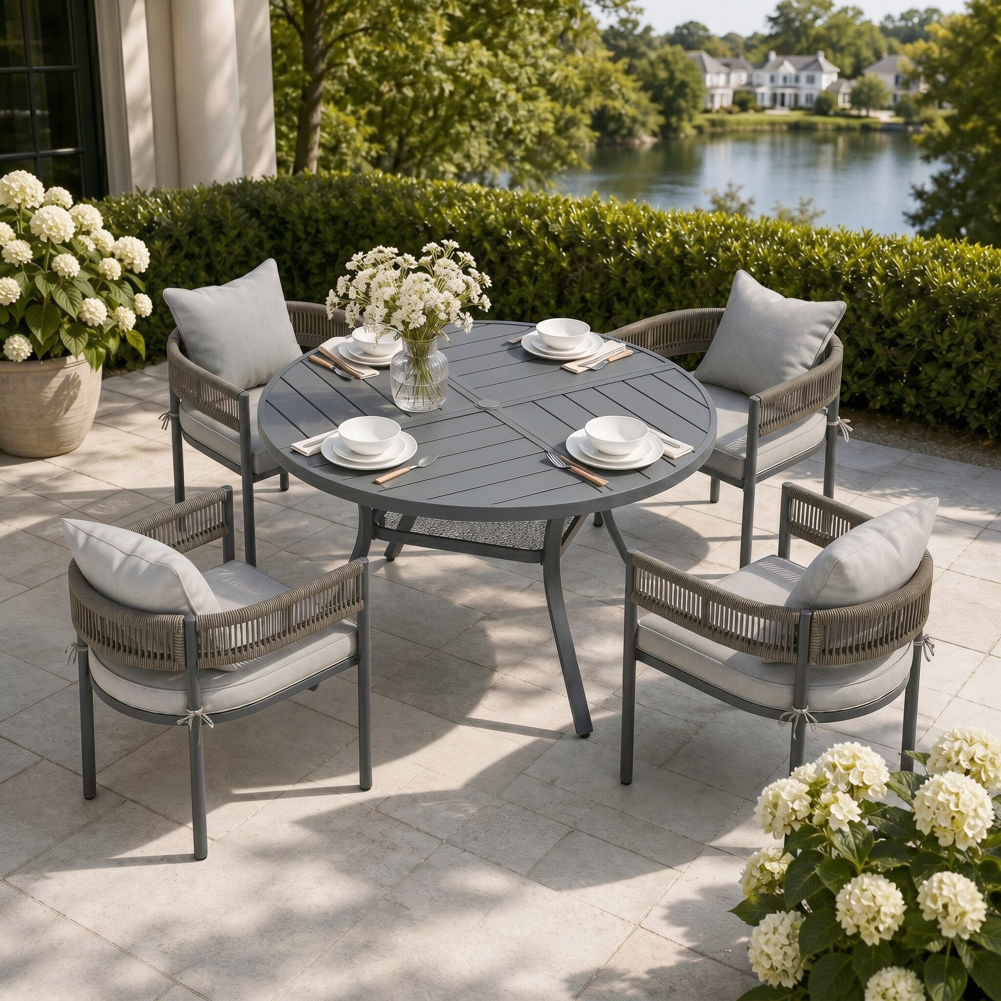 VICLLAX 5 Pieces Patio Dining Set