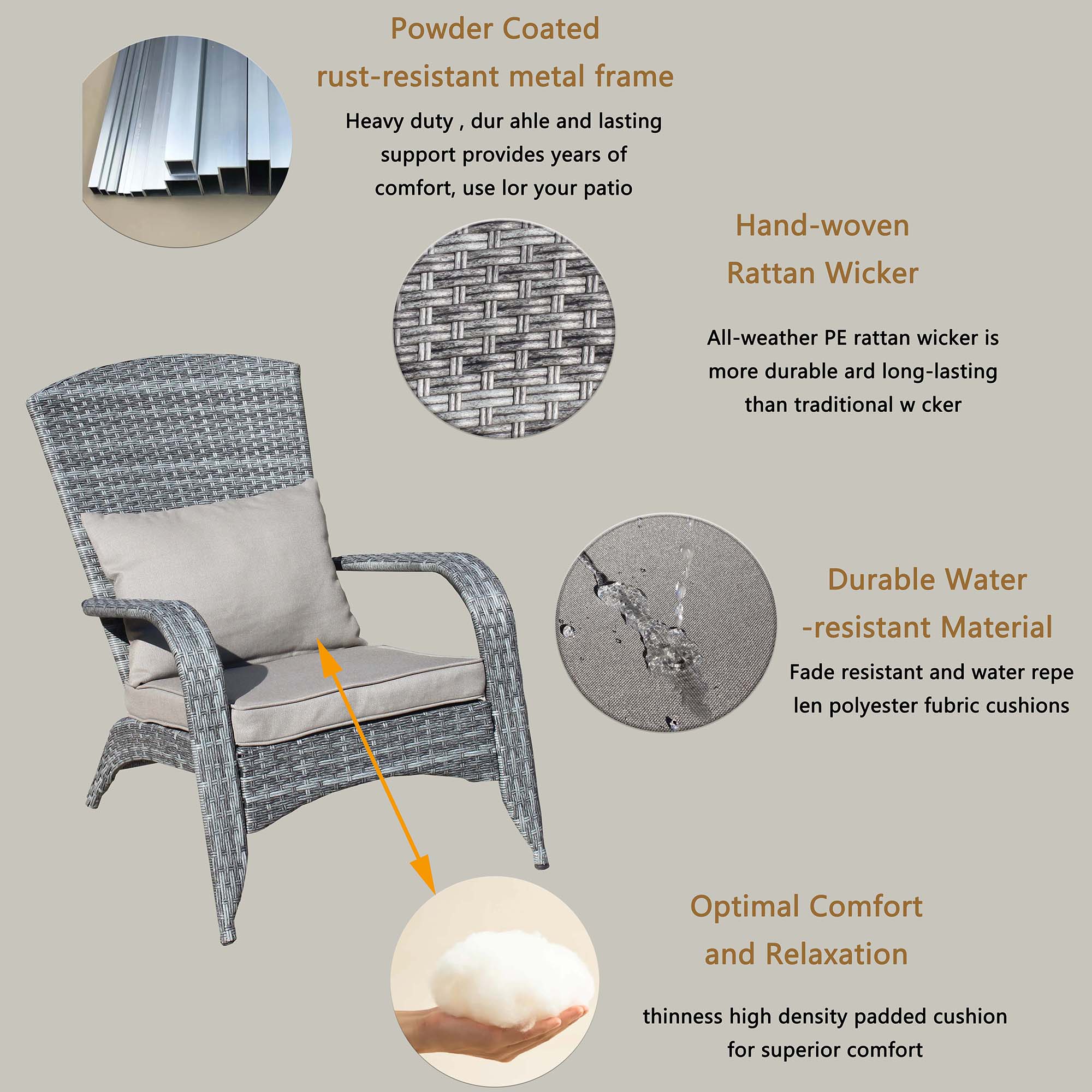 CASAINC JY-W49528619 Patio-Chairs - View #2
