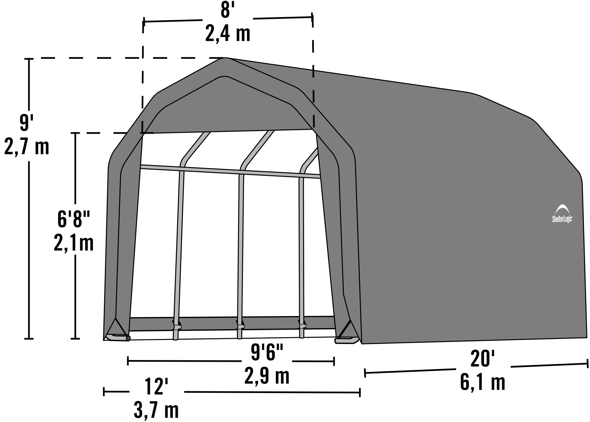 ShelterLogic 97053 Carport-Covers - View #9