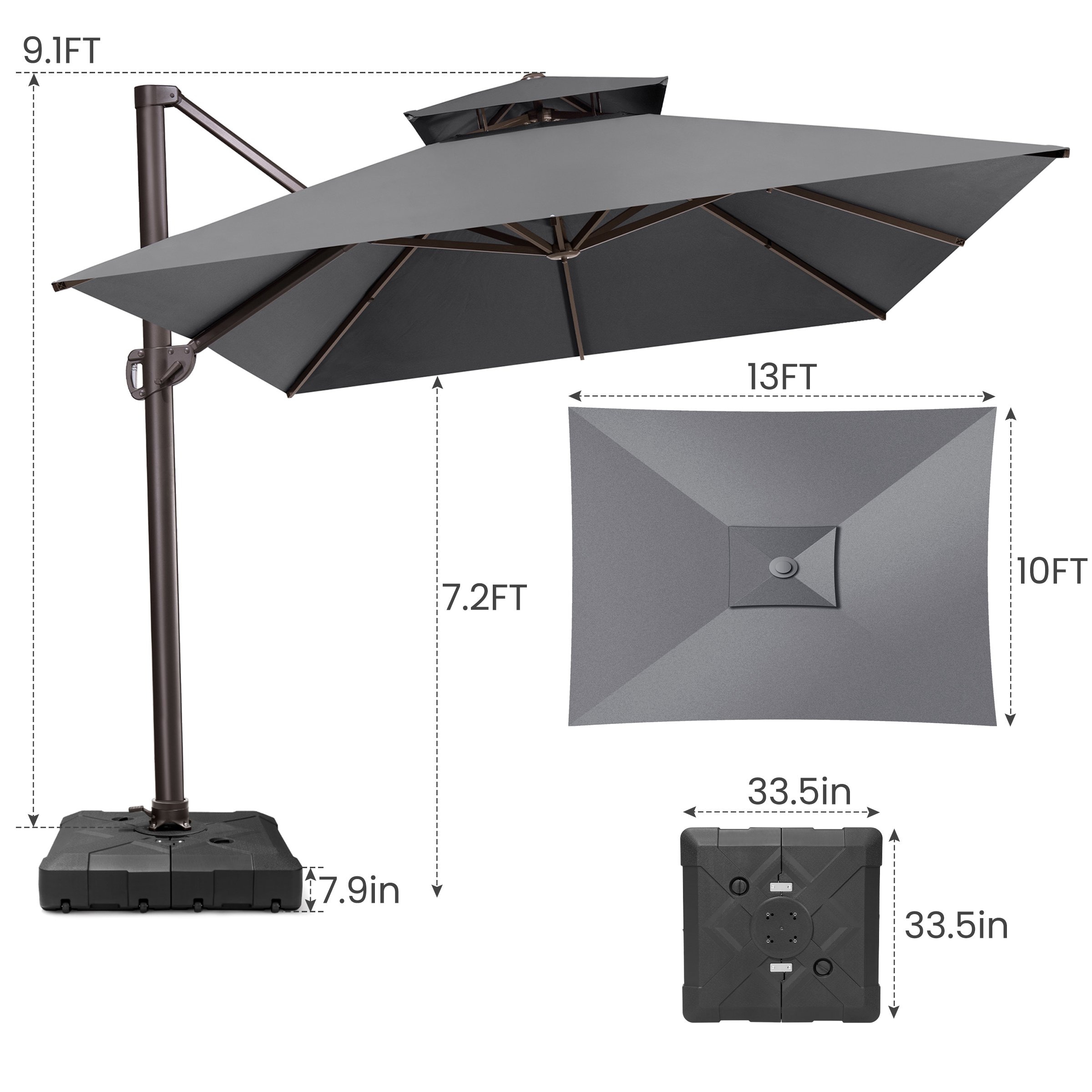 Crestlive Products CL-PU056DGY Umbrellas-2 - View #3