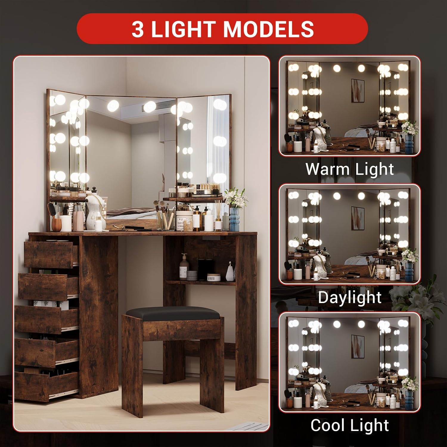 Qeetex LHF-SZT-VAM-1EV6A8TZ Bedroom-Vanities - View #3