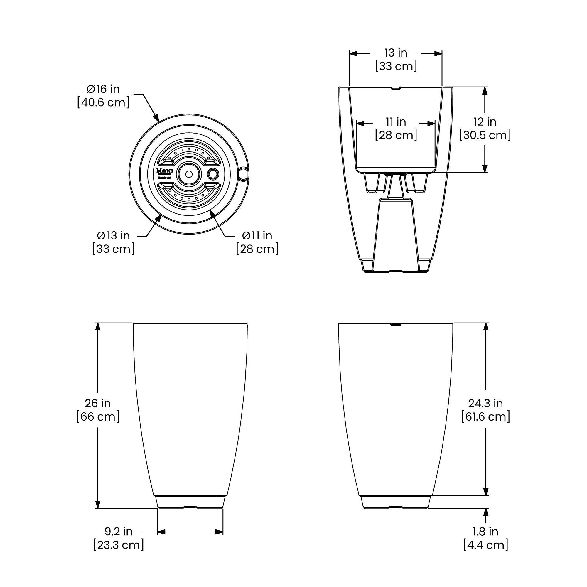 Mayne 5906-B Planter-Window-Box - View #6
