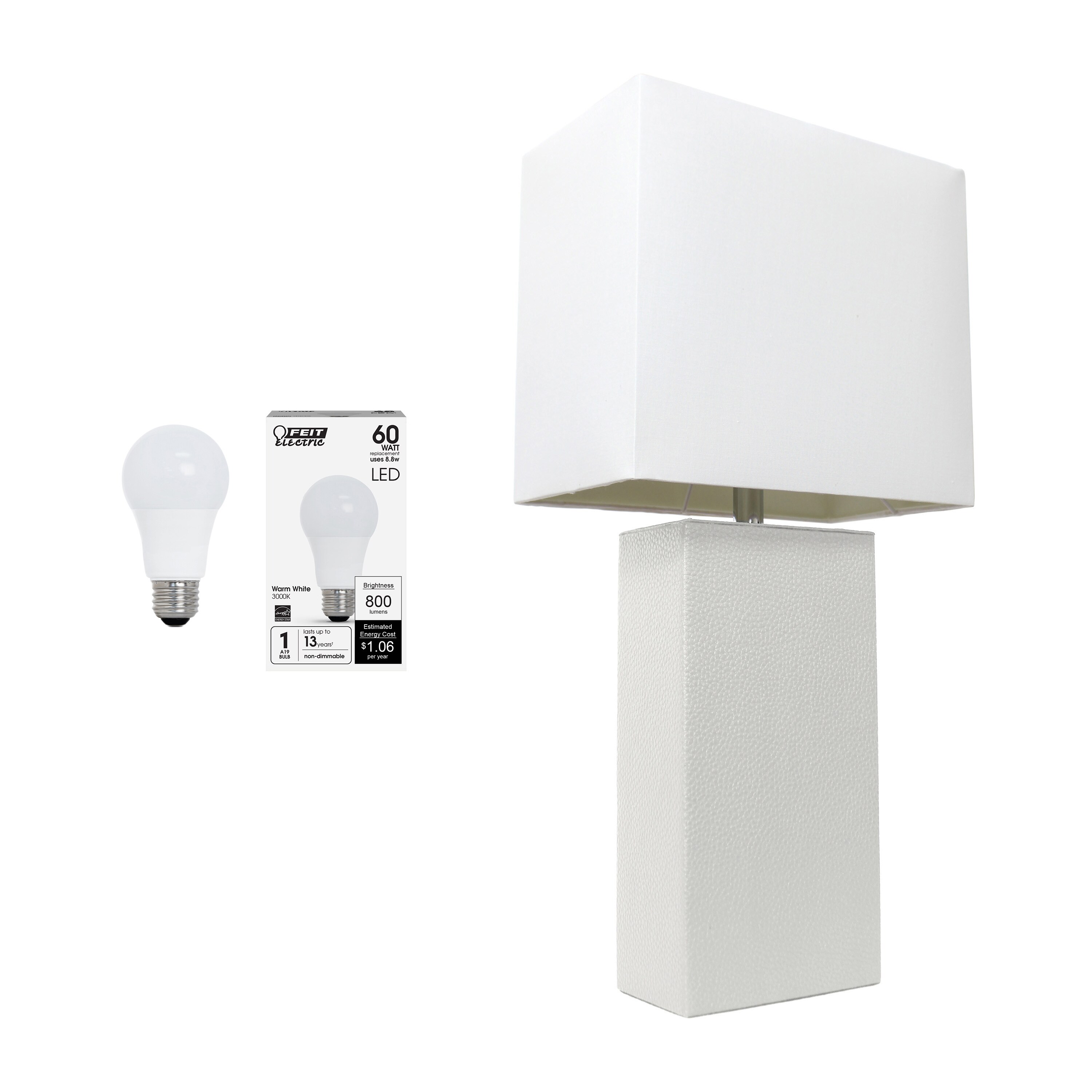 Lalia Home LHT-3008-WH-LB Table-Lamps - View #10