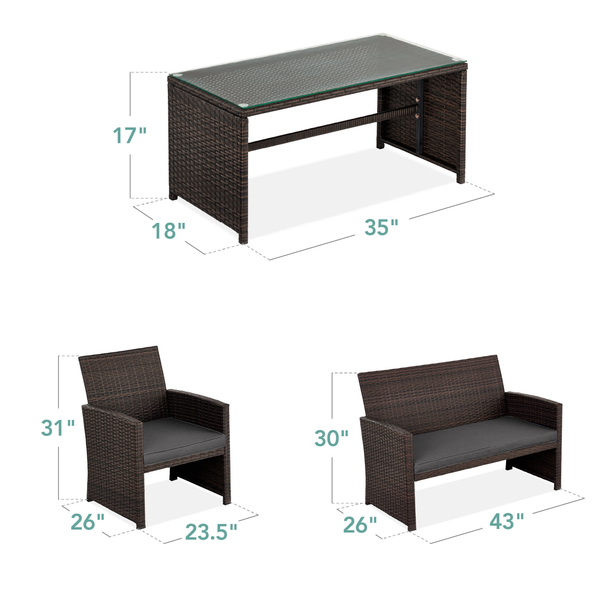 Best Choice Products SKY7576 Patio-Conversation-Sets - View #7