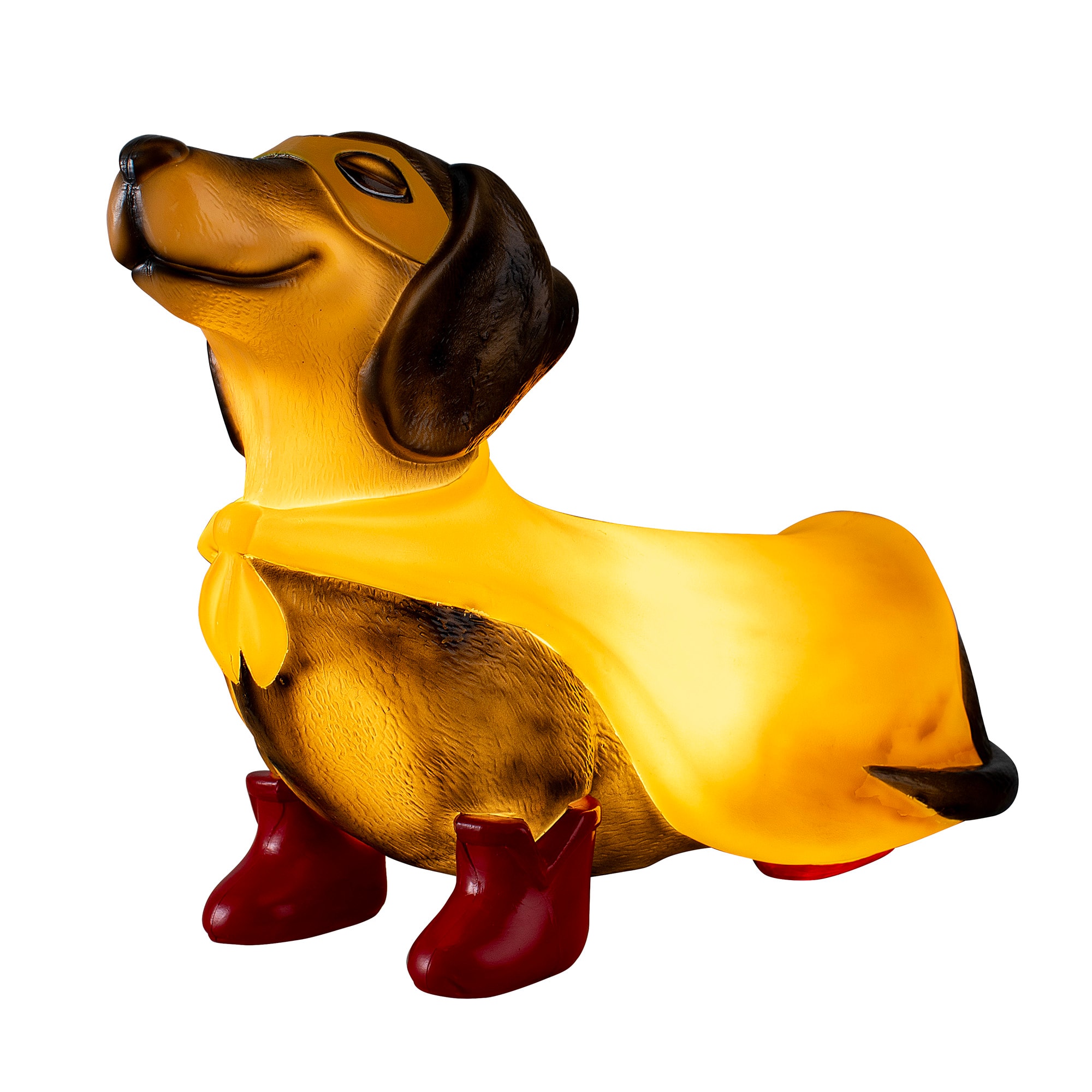 Haunted Living 1-ft Lighted Super Dachshund Blow Mold in the
