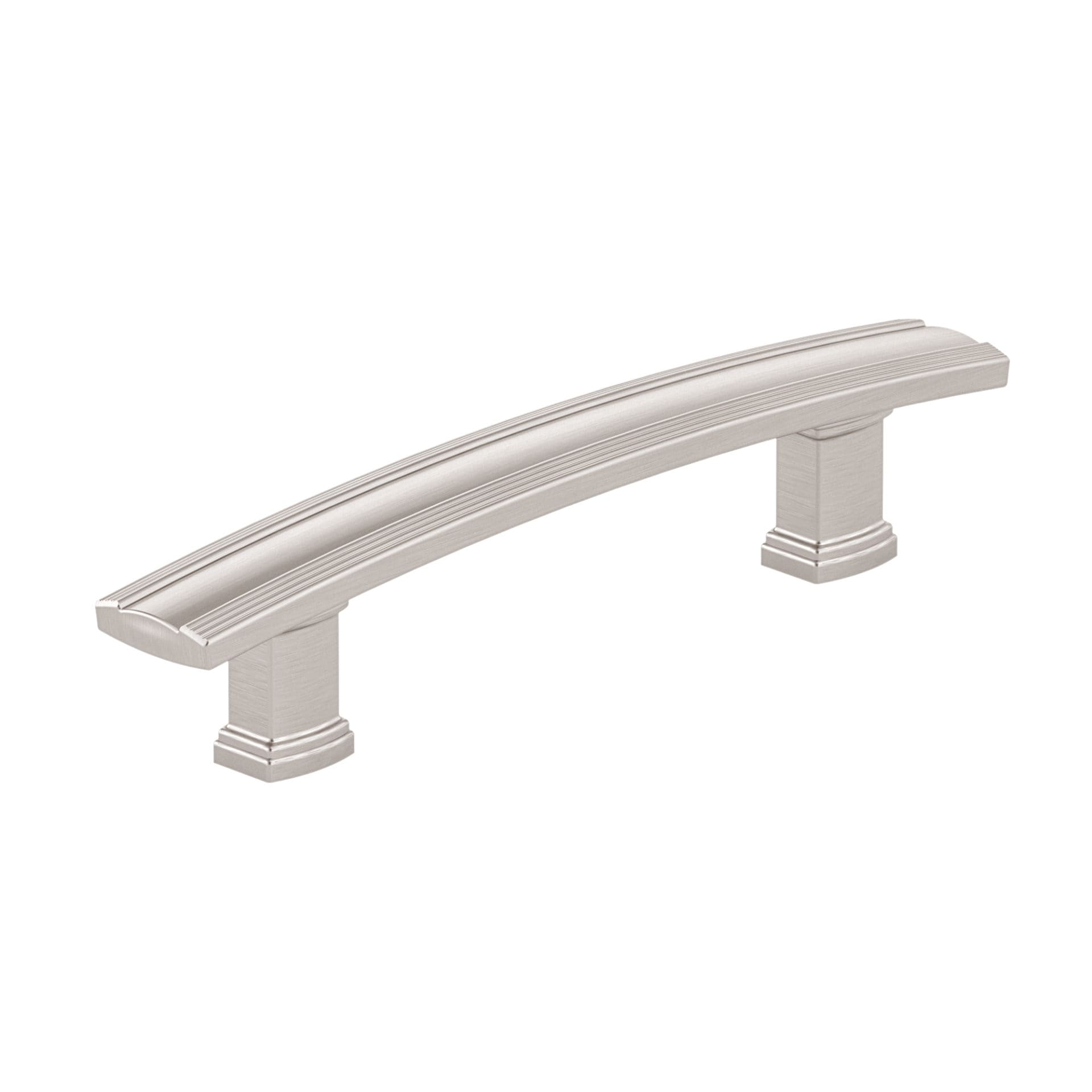 Richelieu BP707096195 Marsala 3-3/4-in , 96mm Center to Center Brushed Nickel Arch Handle