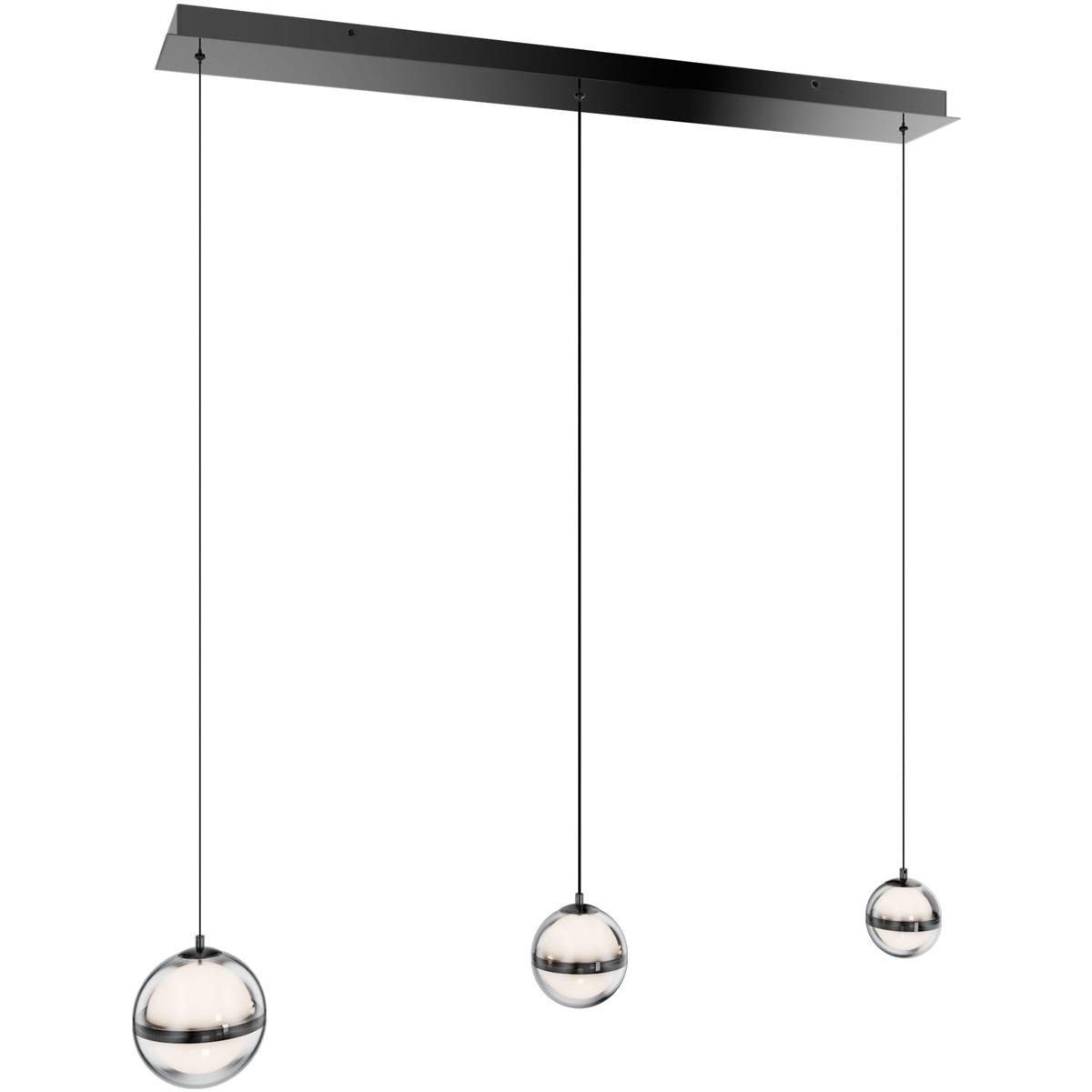 WAC Lighting 2845573 PD-77503L-BC Cyllindra Chandelier Black Chrome