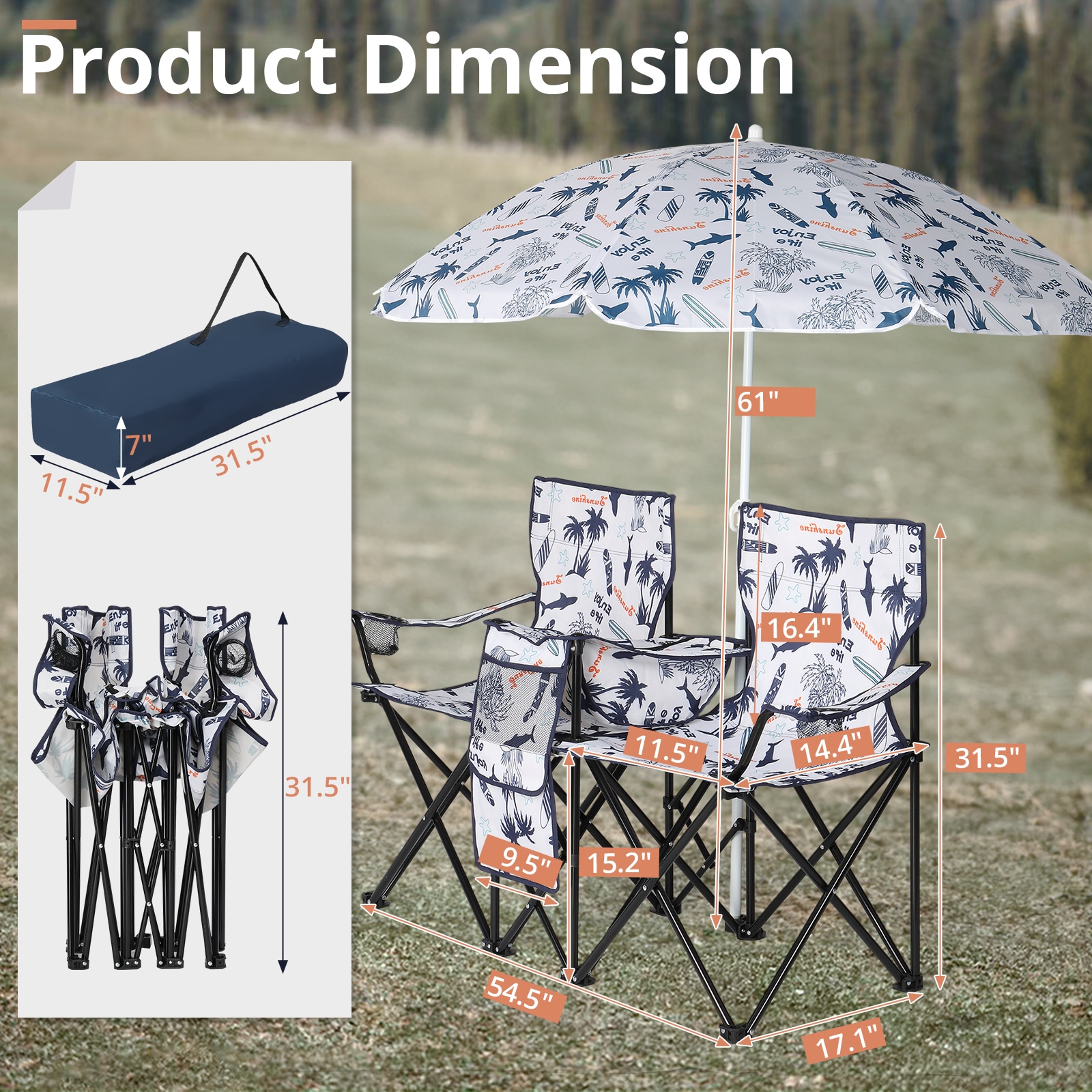 Winado LO1G58000565 Beach-Camping-Chairs - View #5