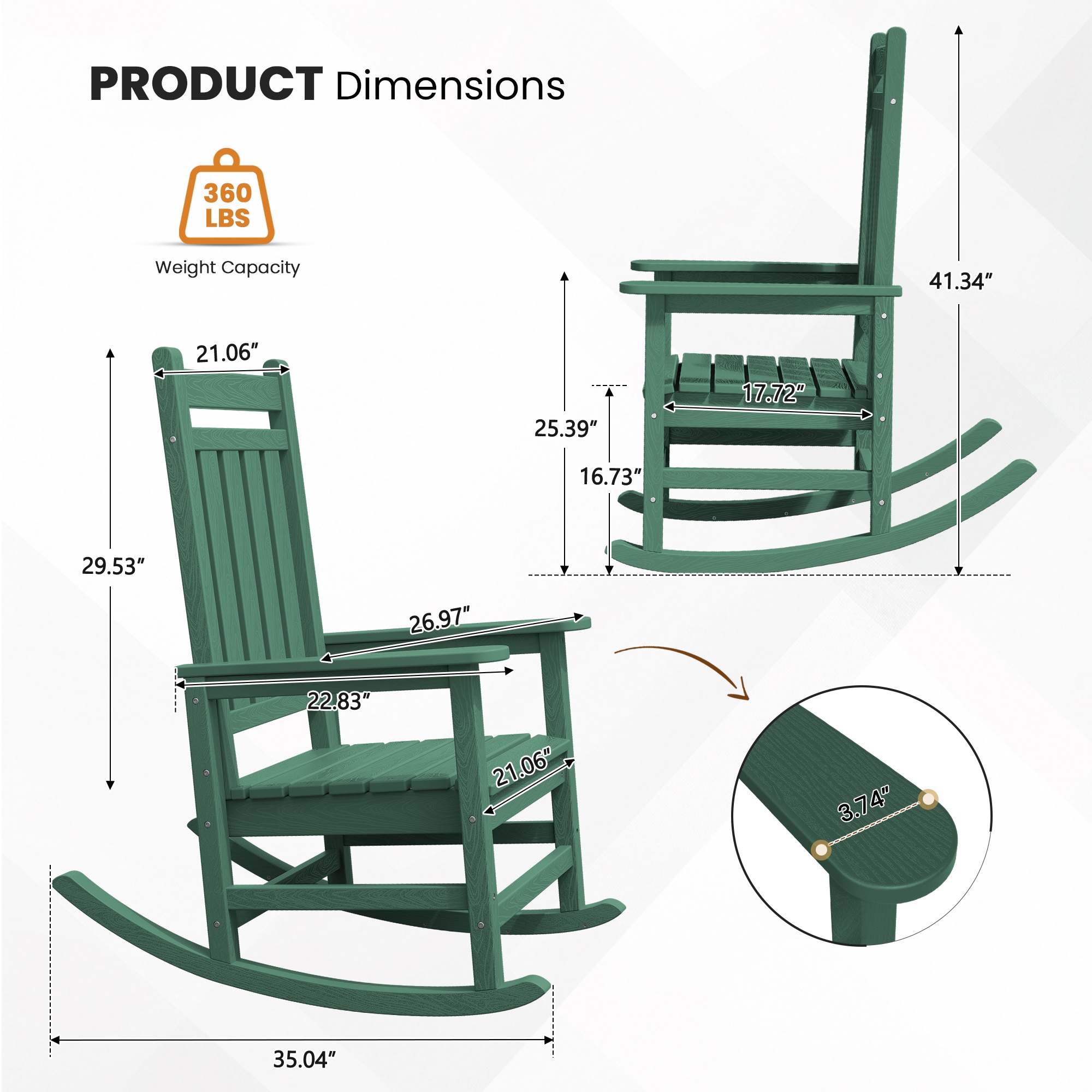 VOUA AK-JKTRGBYY1-GN Patio-Chairs - View #3