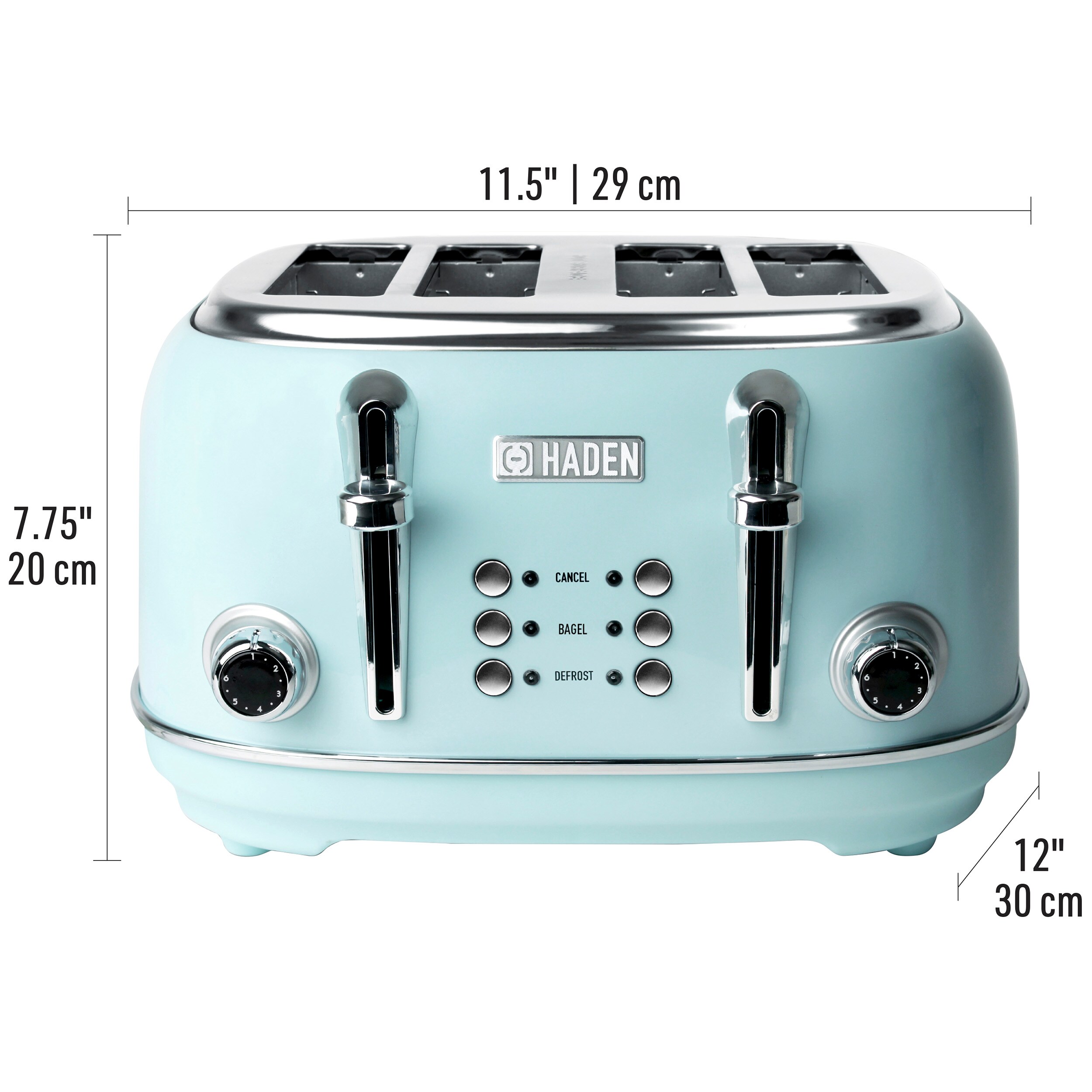 5 Core 2 Slice Extra Wide Centering Long Slot Toaster Stainless Steel Defrost 