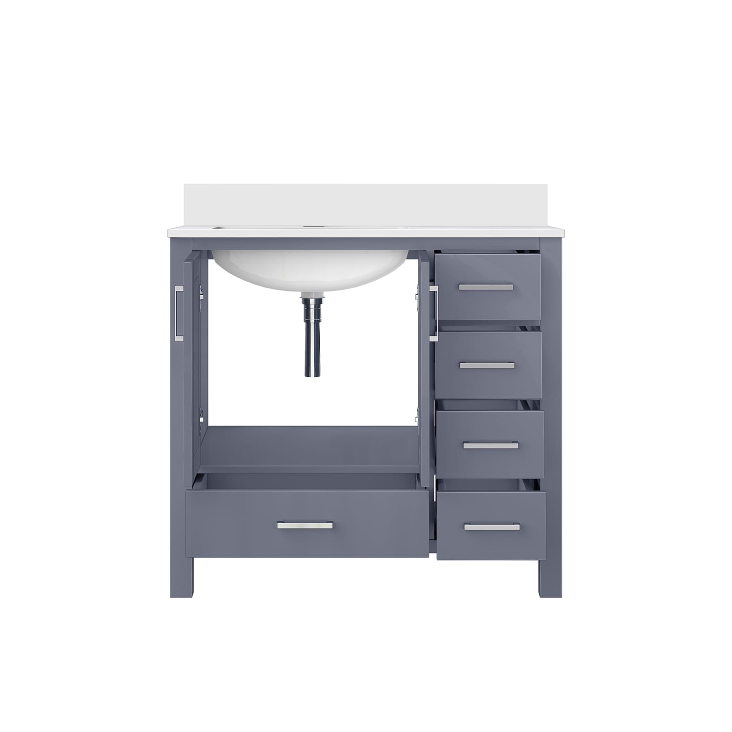 Lexora LJ342236SBWQ000L Bath-Vanity-Combo - View #4