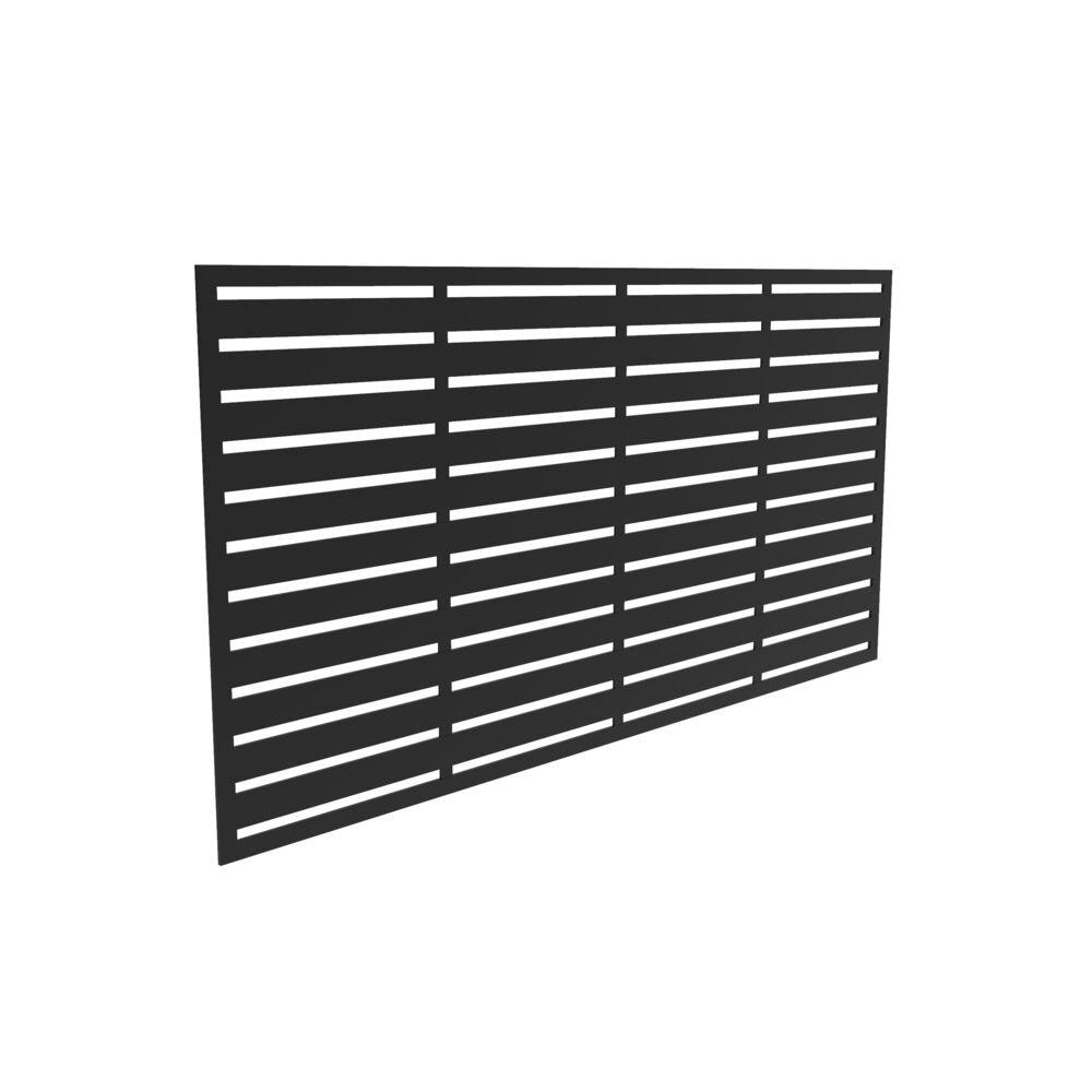 Freedom 73045663 1-in x 72-in x 3-ft Boardwalk Black Polypropylene Decorative Screen Panel