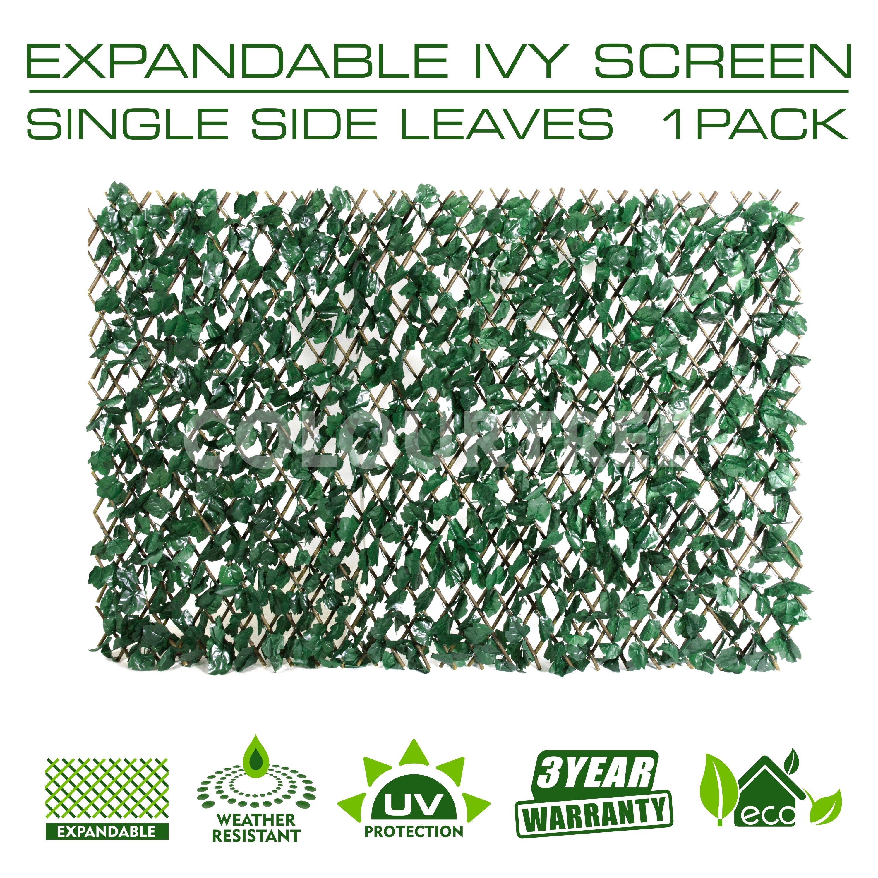 ColourTree TBW3979-1 TBW 79-in W x 39-in H Green wood Fence Garden Trellis