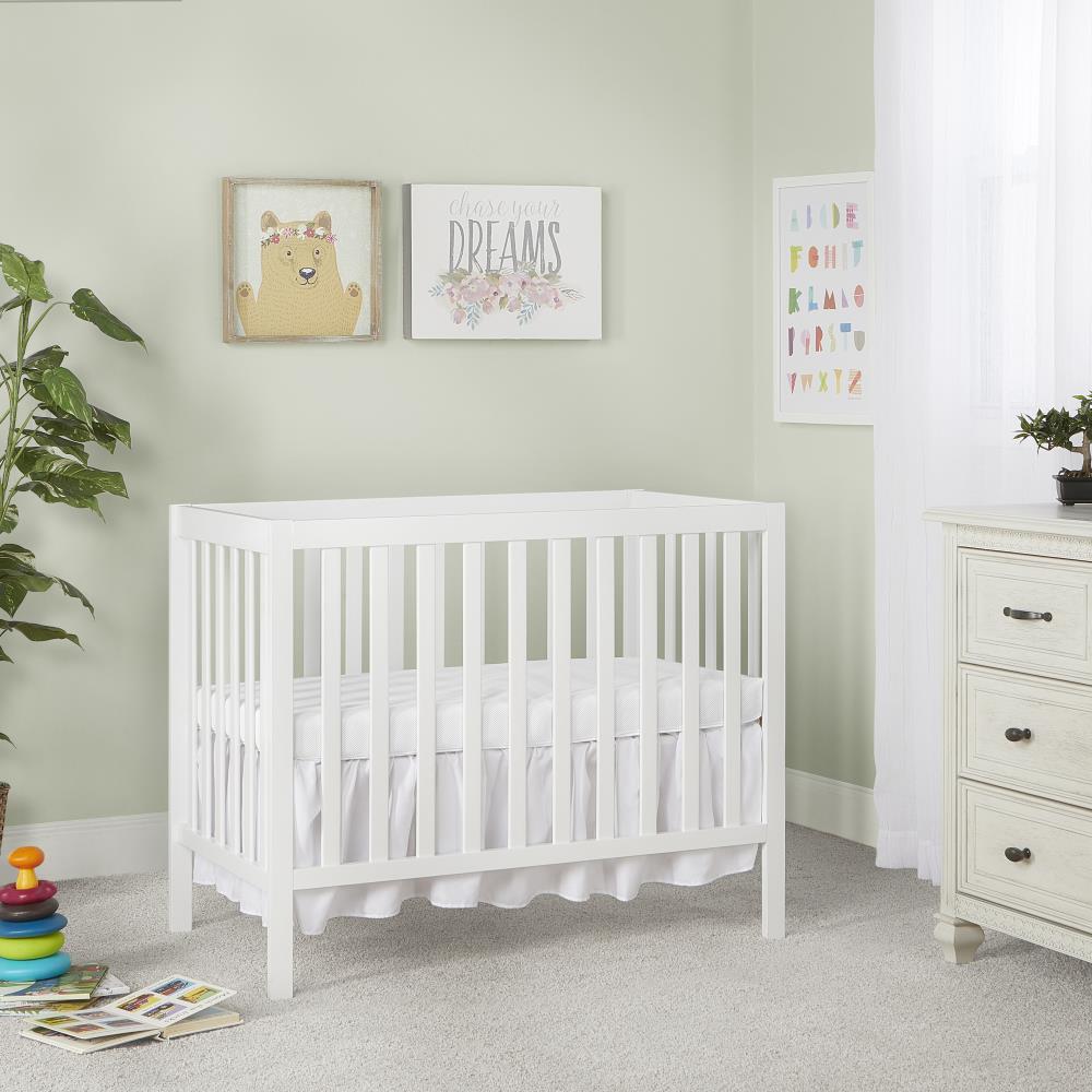 Dream On Me 4-in-1 White Mini Crib in the Cribs department at Lowes.com