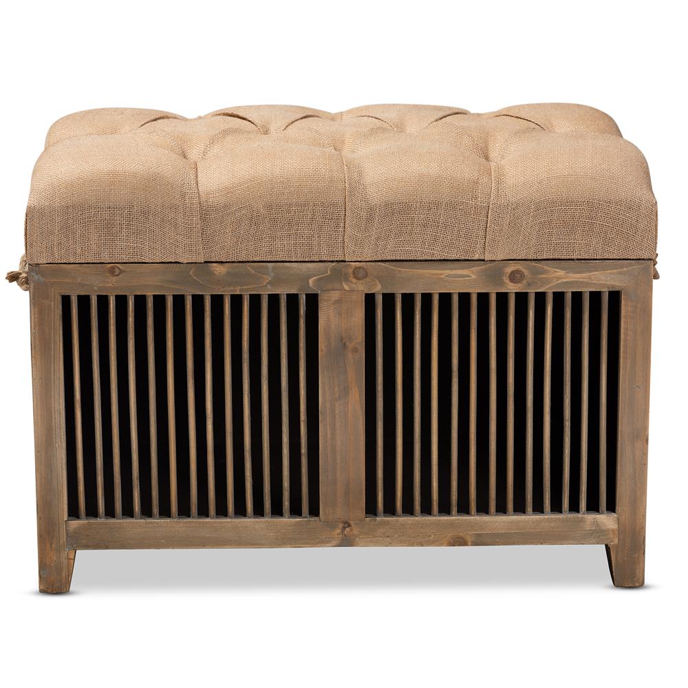 Baxton Studio 162-10561-LW Indoor-Ottomans - View #5