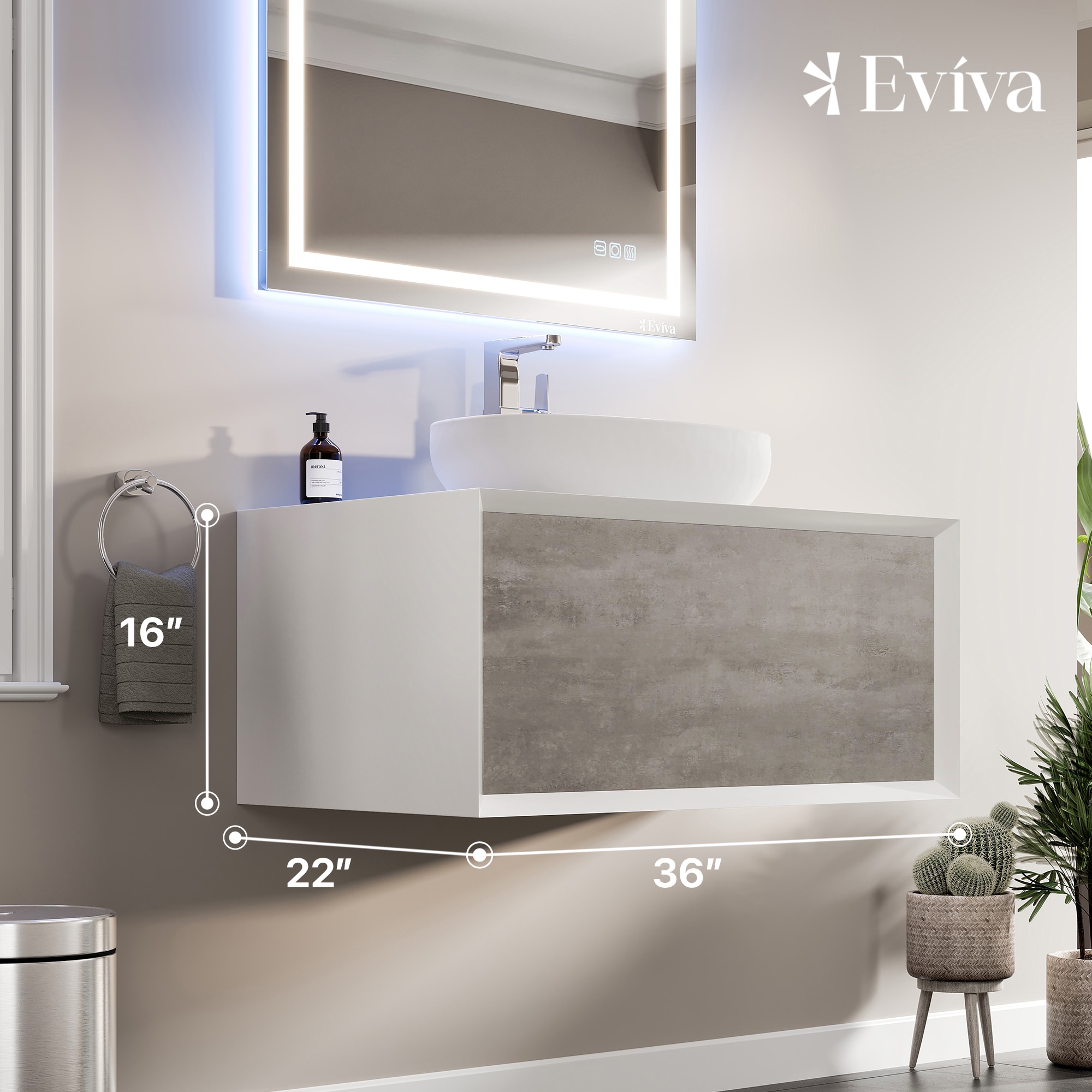 Eviva EVVN555-36GRN Bath-Vanity-Combo - View #2