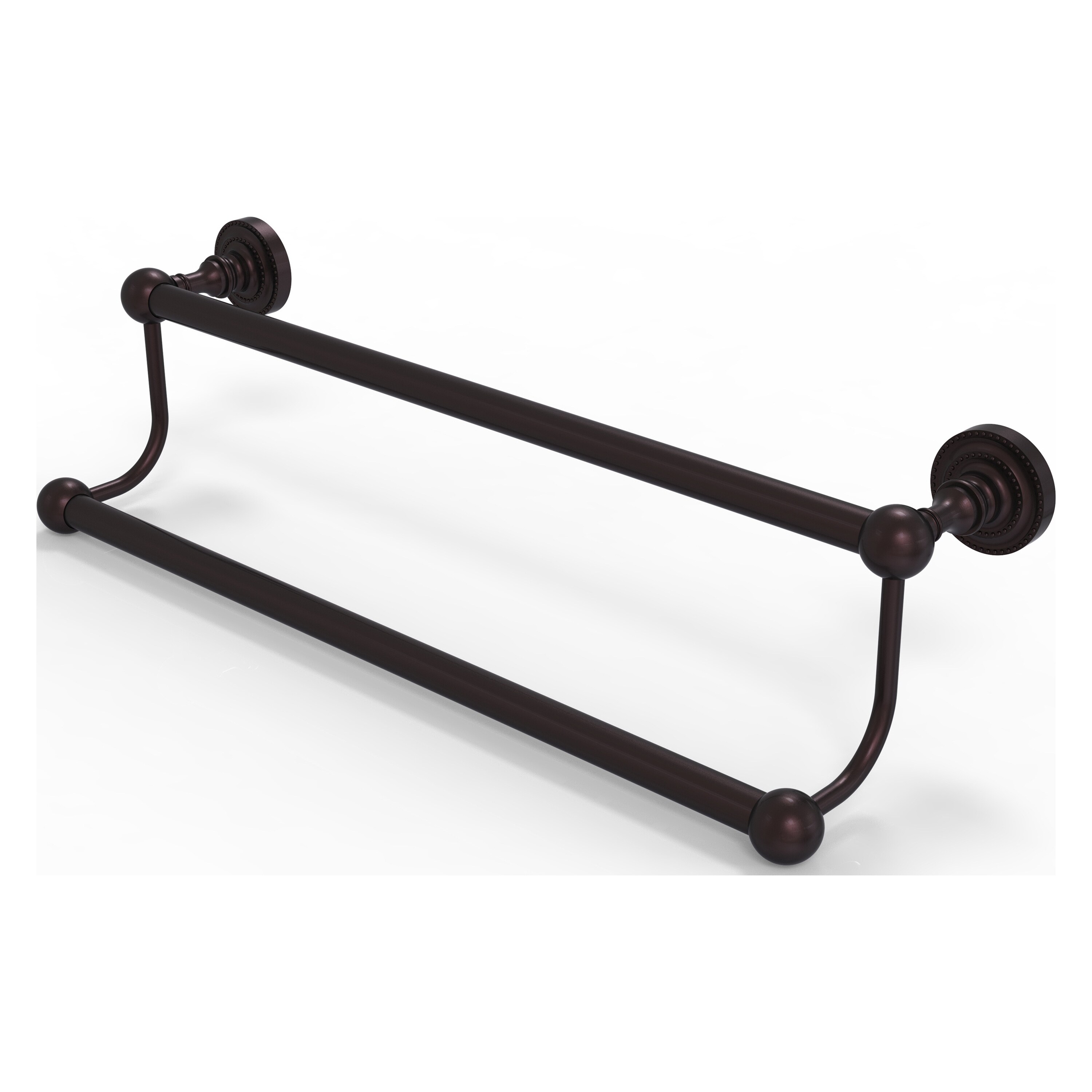 Allied Brass DT-72/24-ABZ Dottingham 24-in double Antique Bronze Wall mount Double Towel Bar