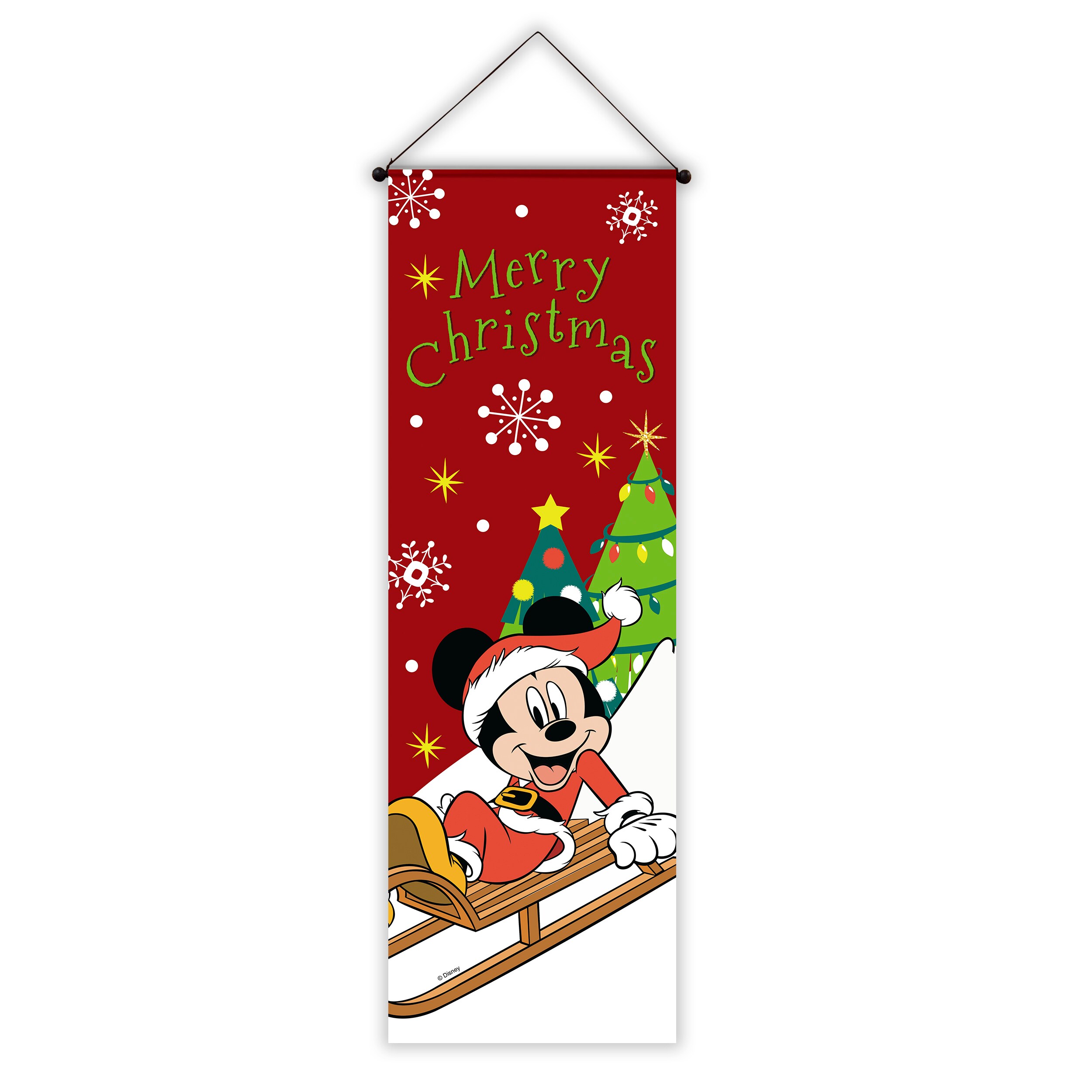 Disney 1.39-ft W x 4.25-ft H Christmas Banner at Lowes.com