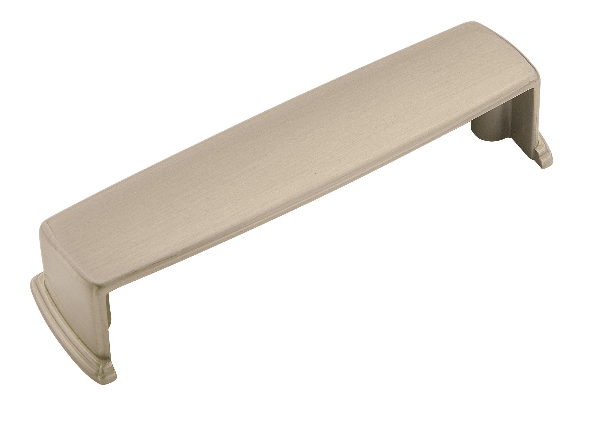 Amerock Kane 3-3/4-in (96mm) Center to Center Weathered Nickel Rectangular Cup Drawer Pull