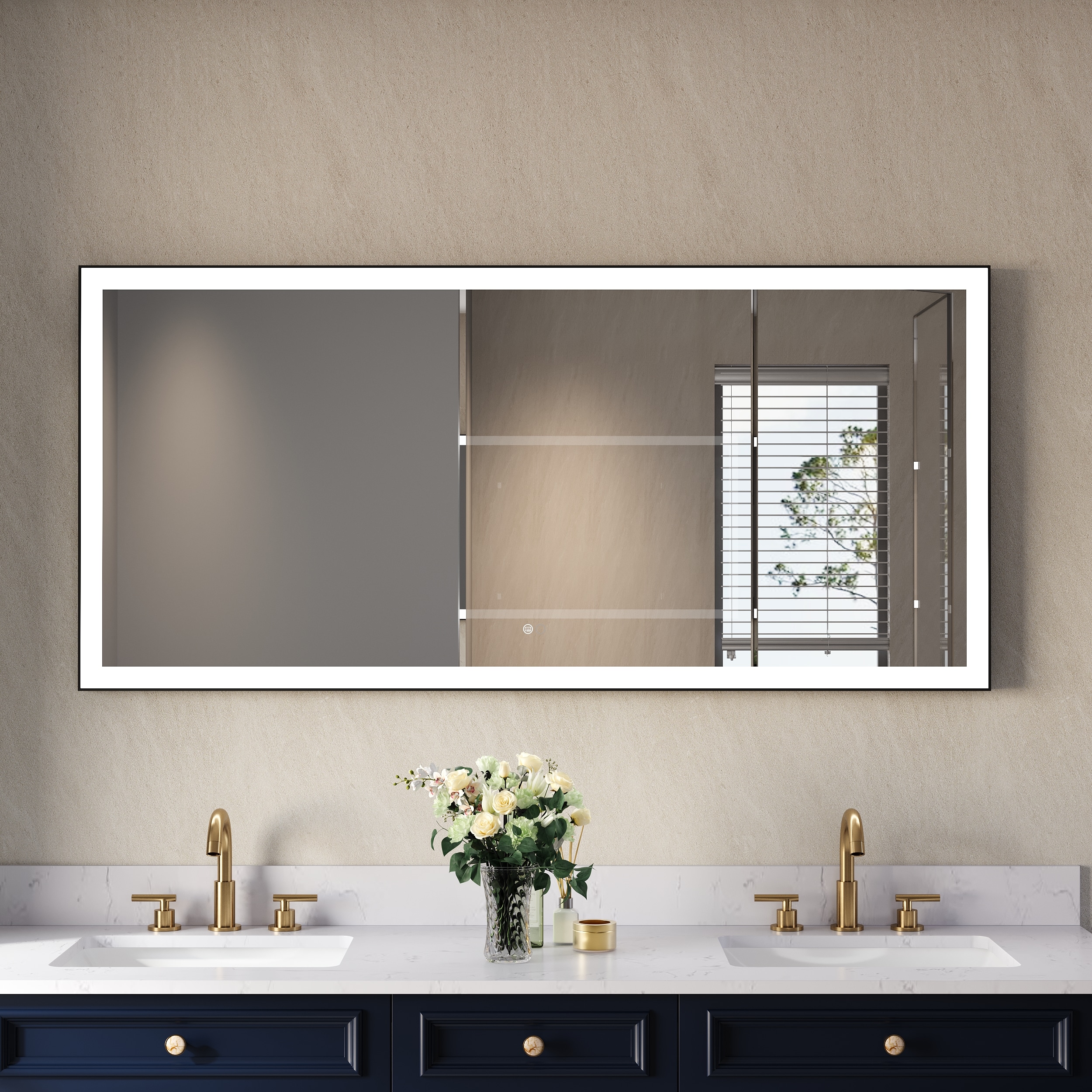Forclover MEAM-5F6028MB Framed-Bath-Mirrors - View #14