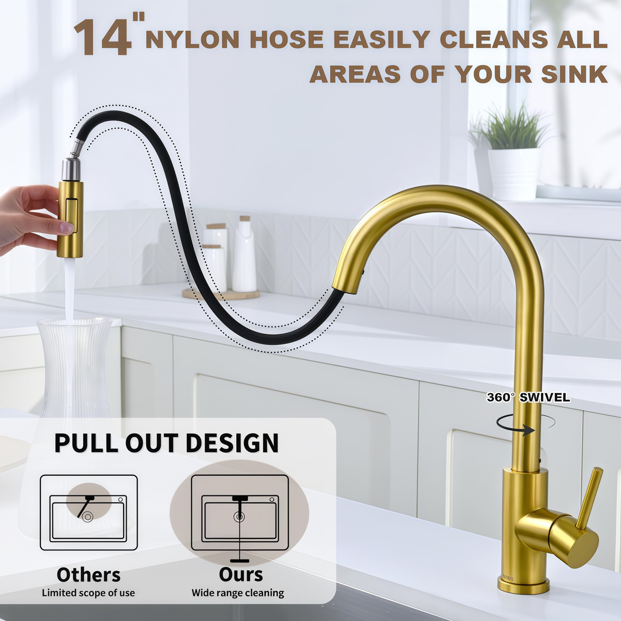 Numhew NHWILL4362 Kitchen-Faucets - View #2