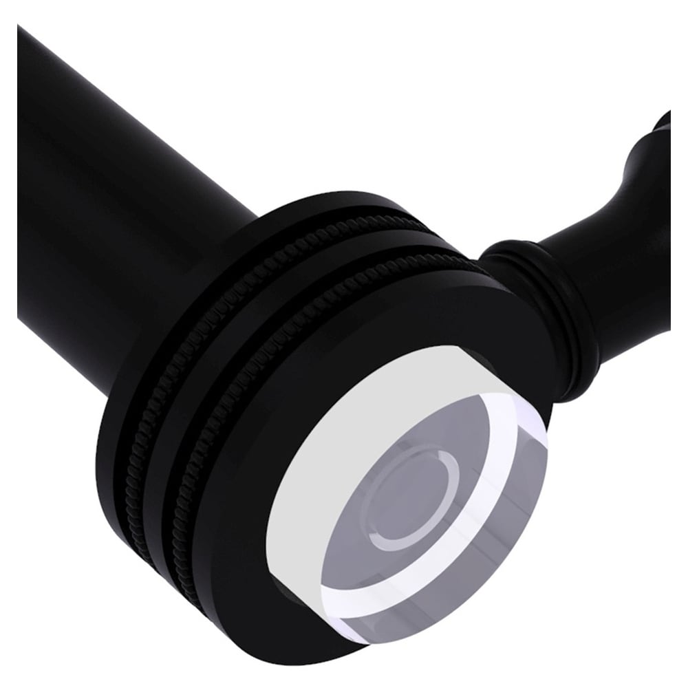 Matte Black Brass and Acrylic Wall Mounted Toilet Paper Holder