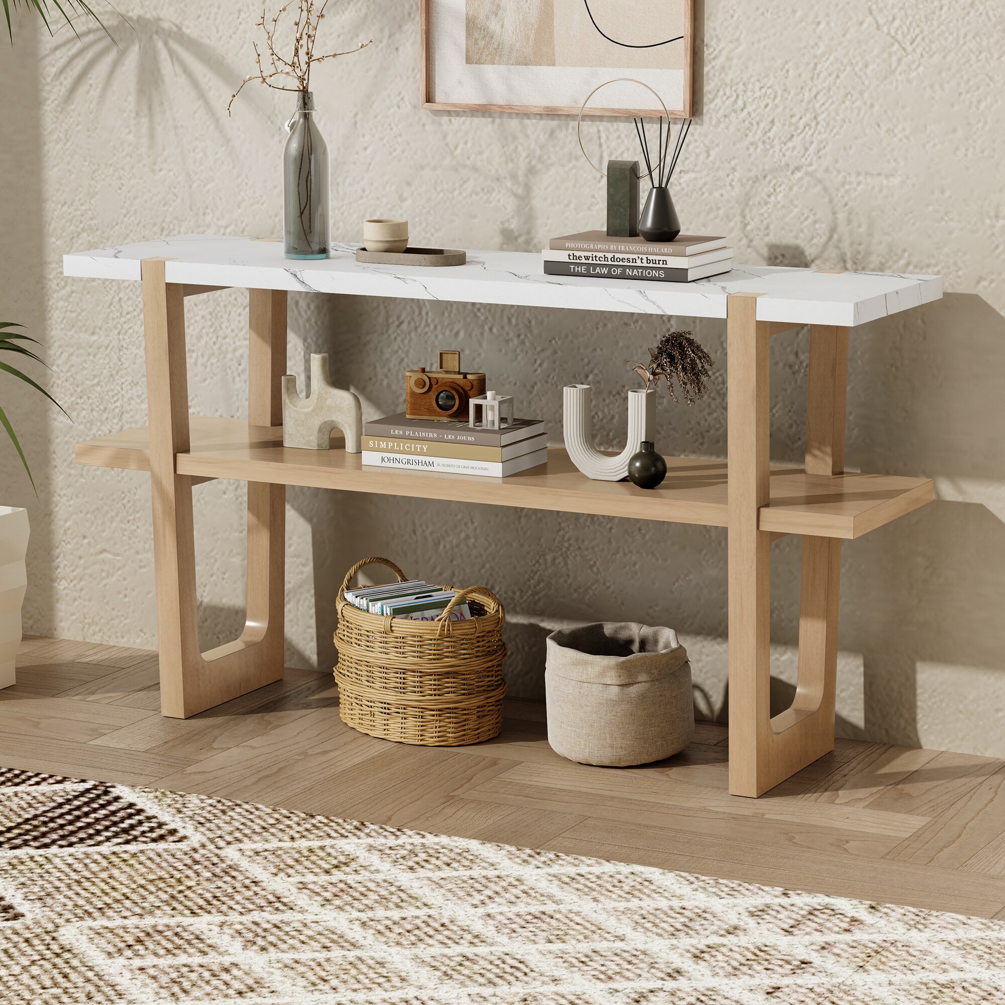 SINOFURN SYA330166WD Console-Sofa-Tables - View #3